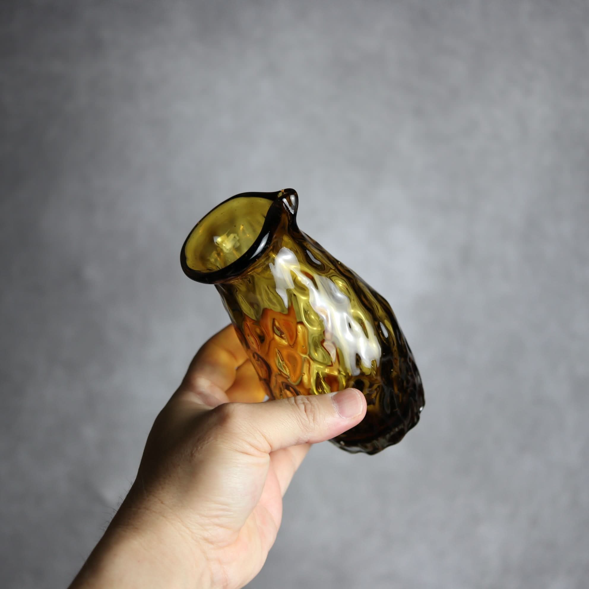 みなも徳利 ブラウン 琉球ガラス ガラス工房清天 琉球ガラス.