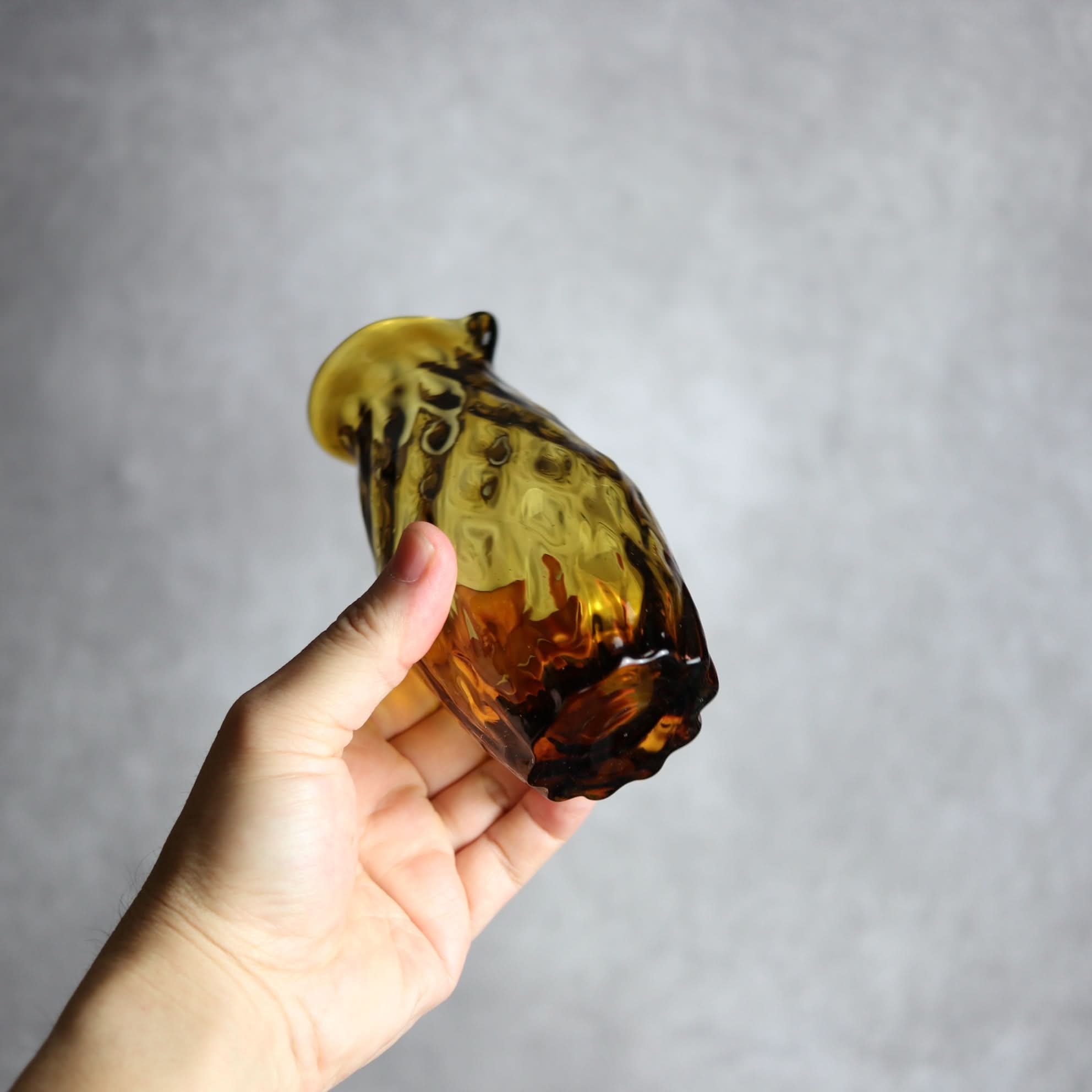 みなも徳利 ブラウン 琉球ガラス ガラス工房清天 琉球ガラス.