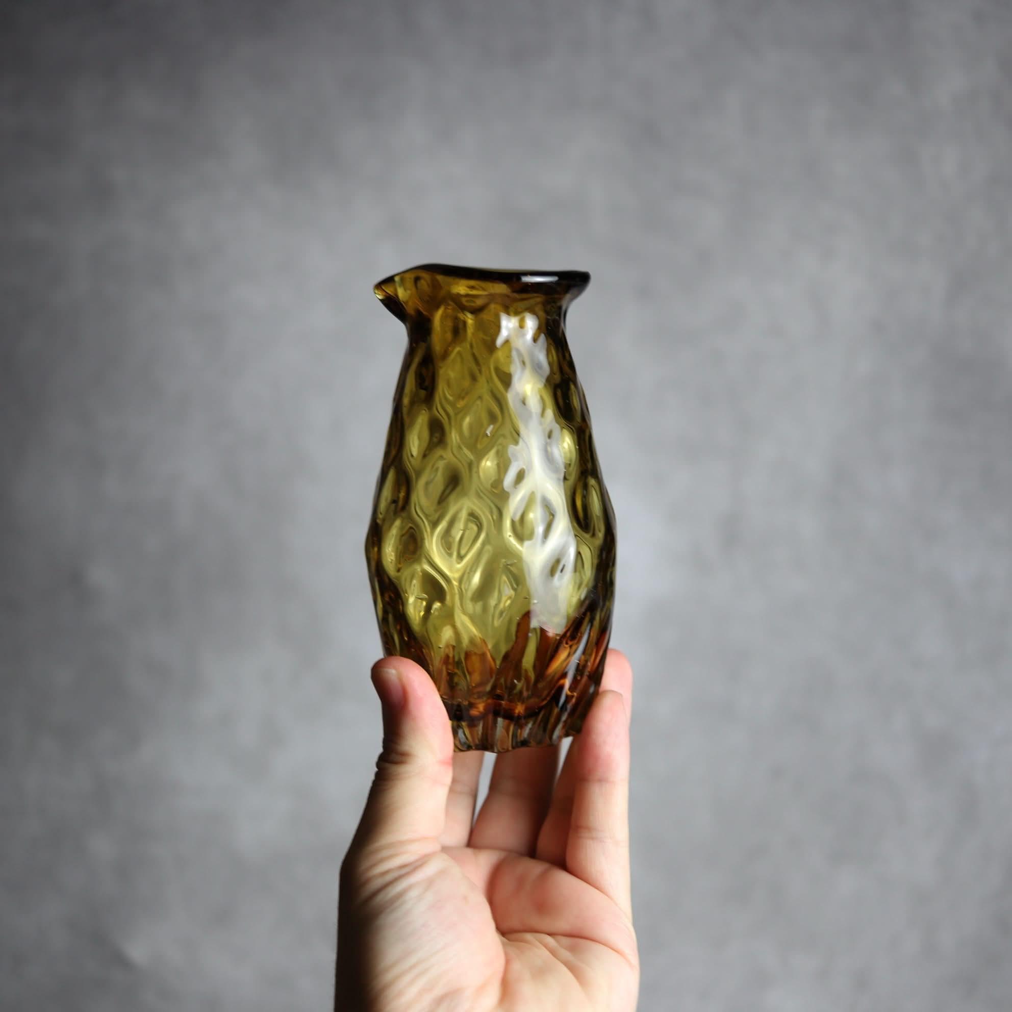 みなも徳利 ブラウン 琉球ガラス ガラス工房清天 琉球ガラス.