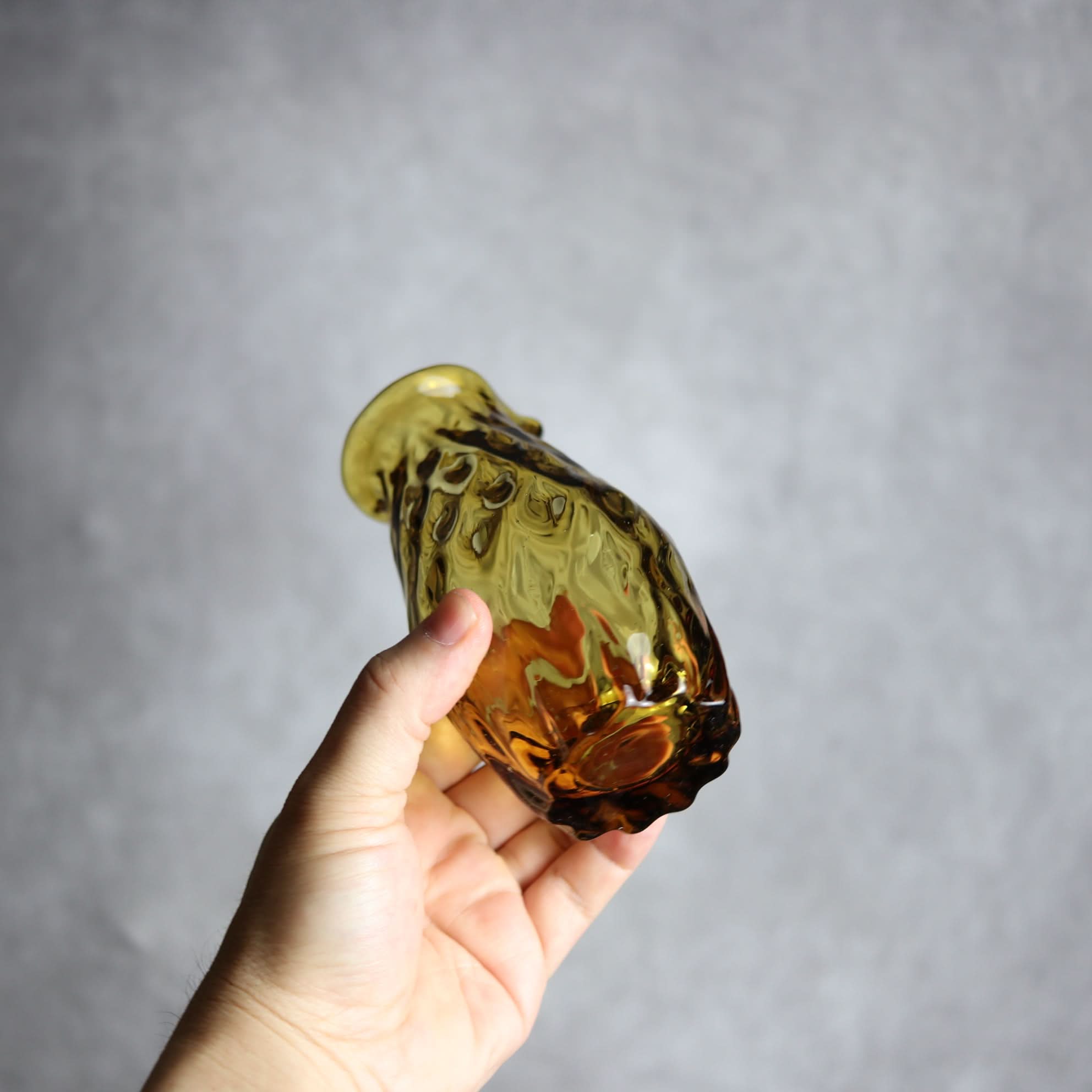 みなも徳利 ブラウン 琉球ガラス ガラス工房清天 琉球ガラス.