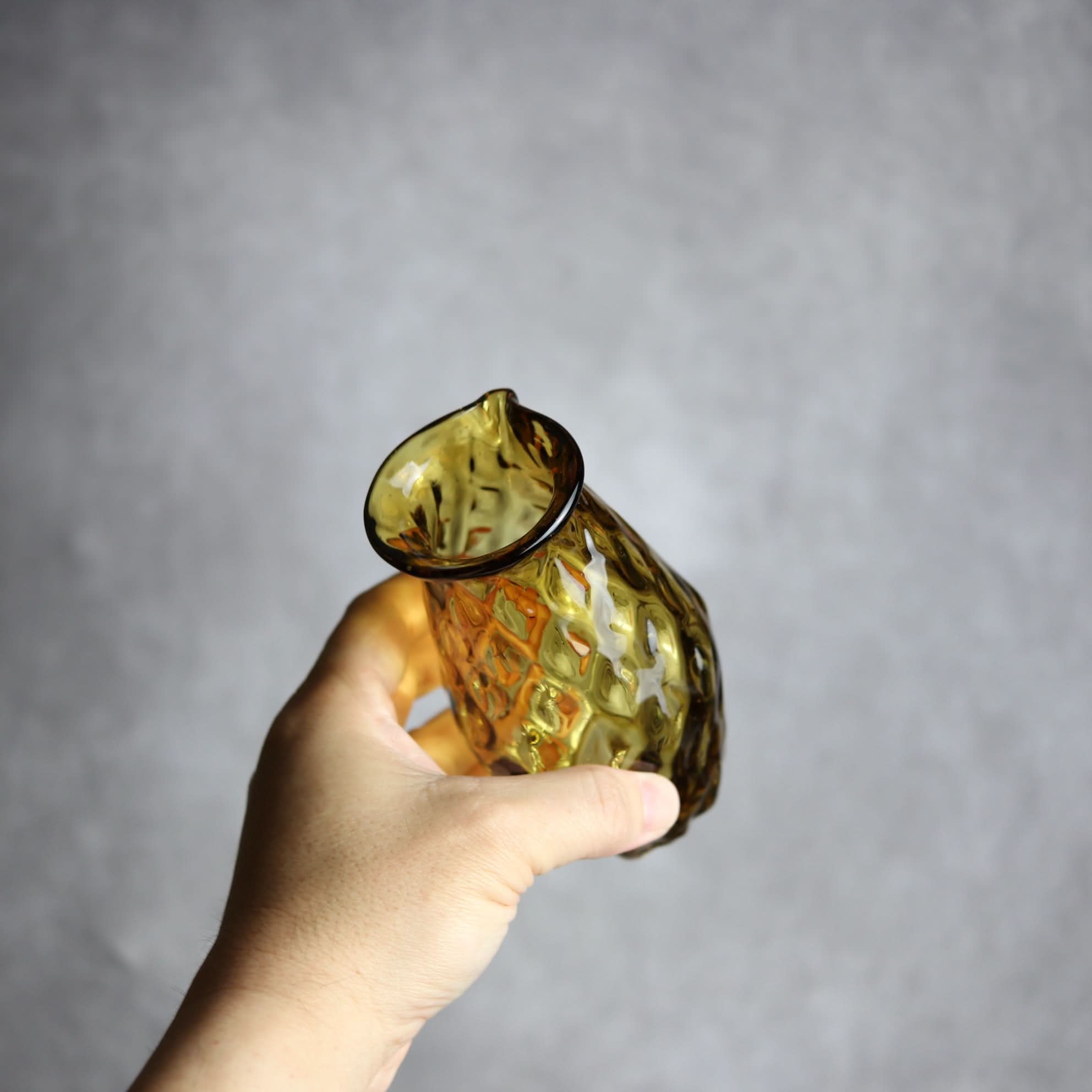 みなも徳利 ブラウン 琉球ガラス ガラス工房清天 琉球ガラス.