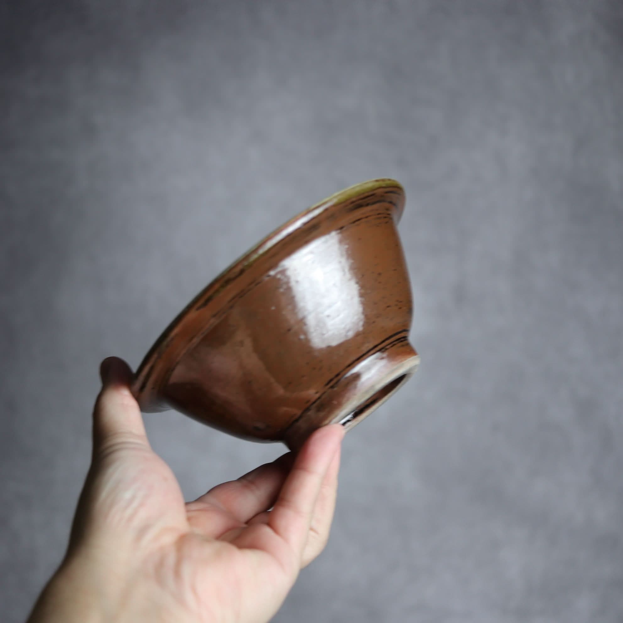 5寸ワンブー1 呉須釉 波紋 やちむん 陶器 北窯 宮城正享工房 やちむん 陶器.