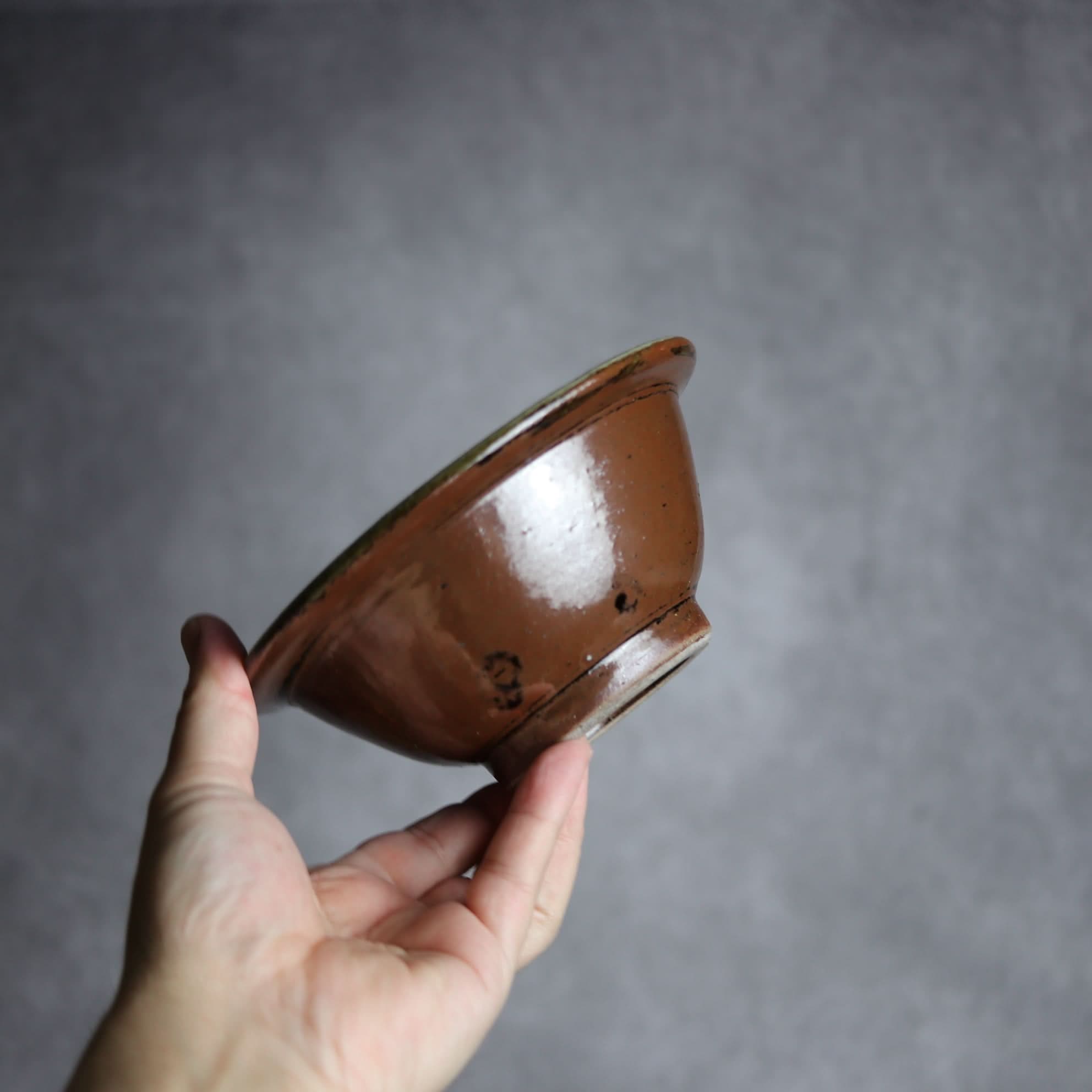 5寸ワンブー1 呉須釉 波紋 やちむん 陶器 北窯 宮城正享工房 やちむん 陶器.