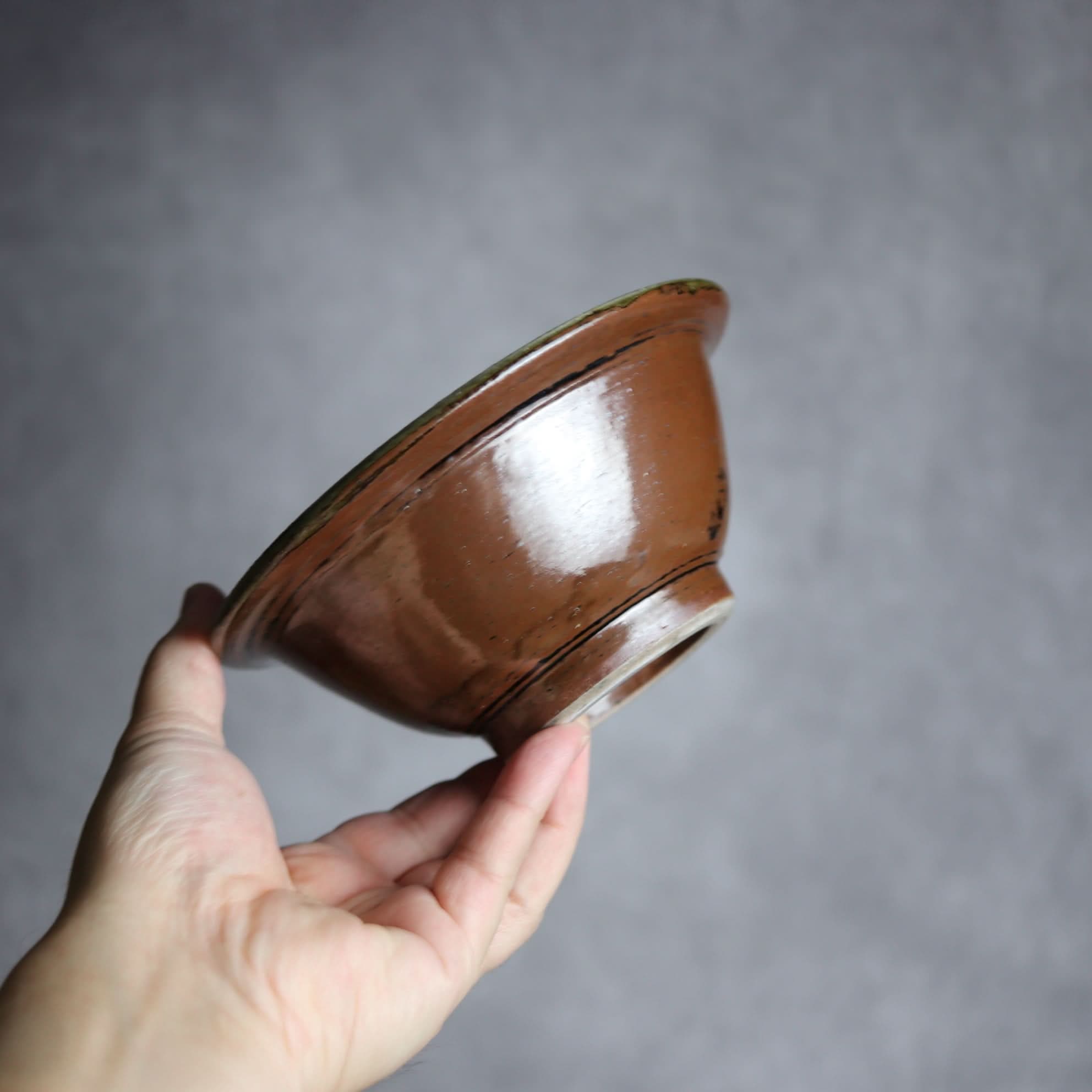 5寸ワンブー1 呉須釉 波紋 やちむん 陶器 北窯 宮城正享工房 やちむん 陶器.