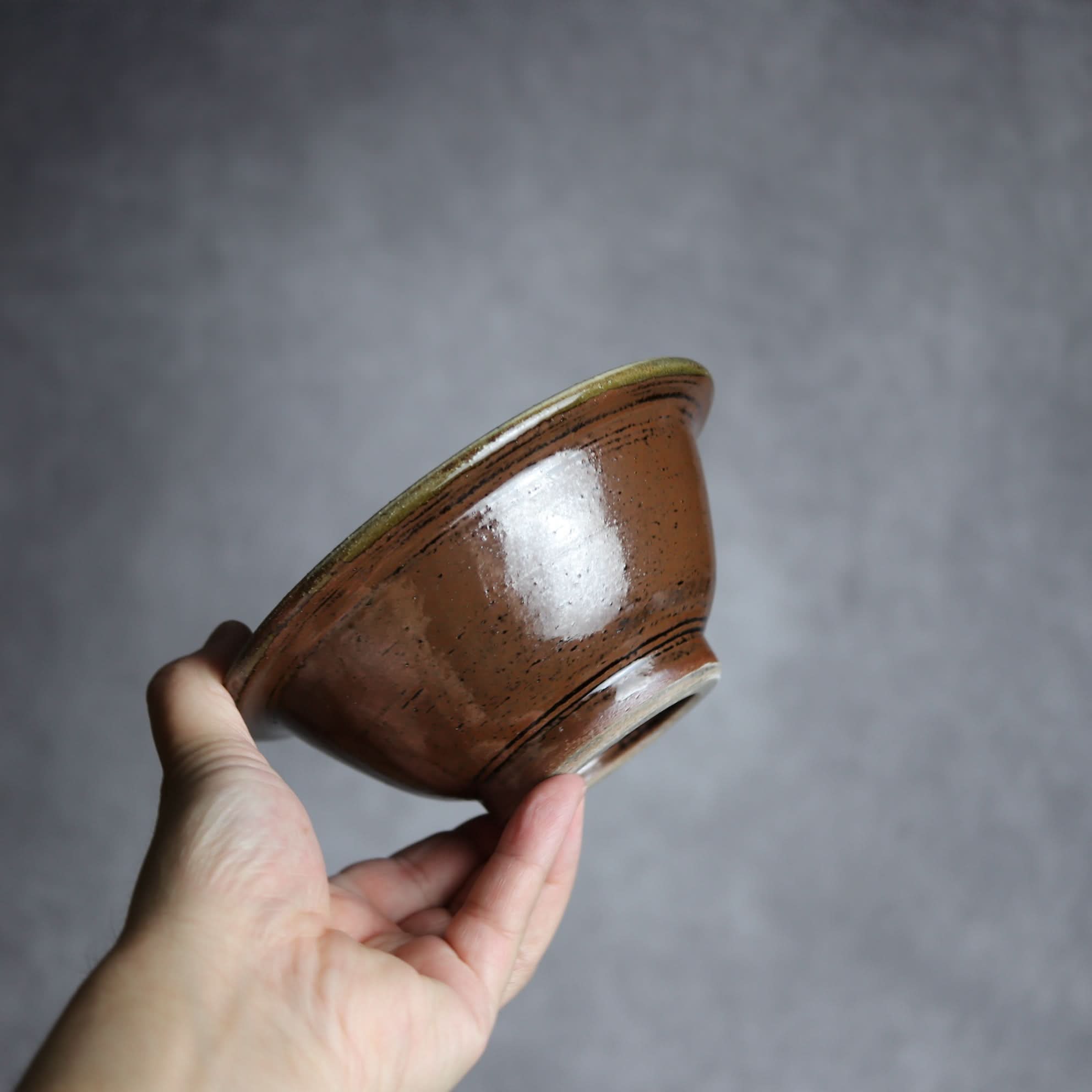 5寸ワンブー1 呉須釉 波紋 やちむん 陶器 北窯 宮城正享工房 やちむん 陶器.