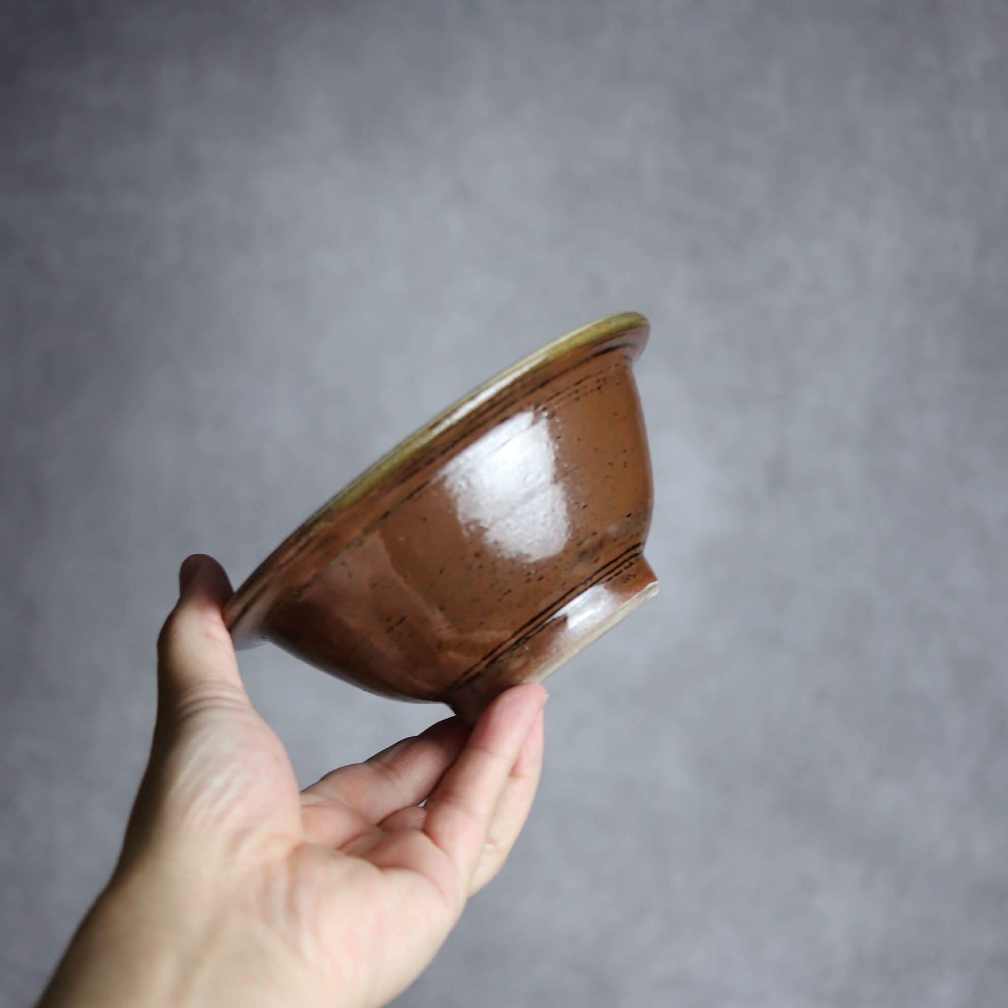 5寸ワンブー1 呉須釉 波紋 やちむん 陶器 北窯 宮城正享工房 やちむん 陶器.