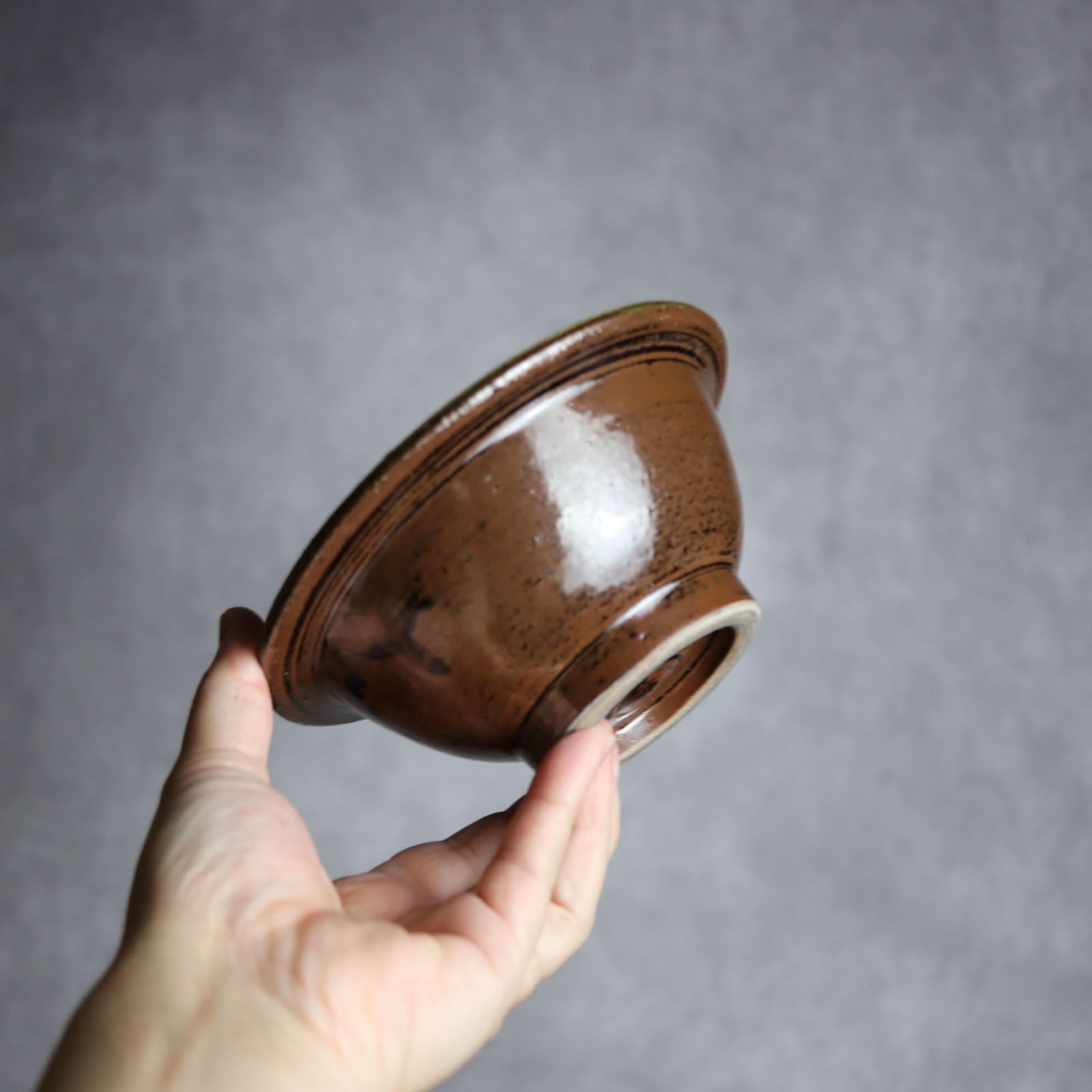 5寸ワンブー2 呉須釉 波紋 やちむん 陶器 北窯 宮城正享工房 やちむん 陶器.