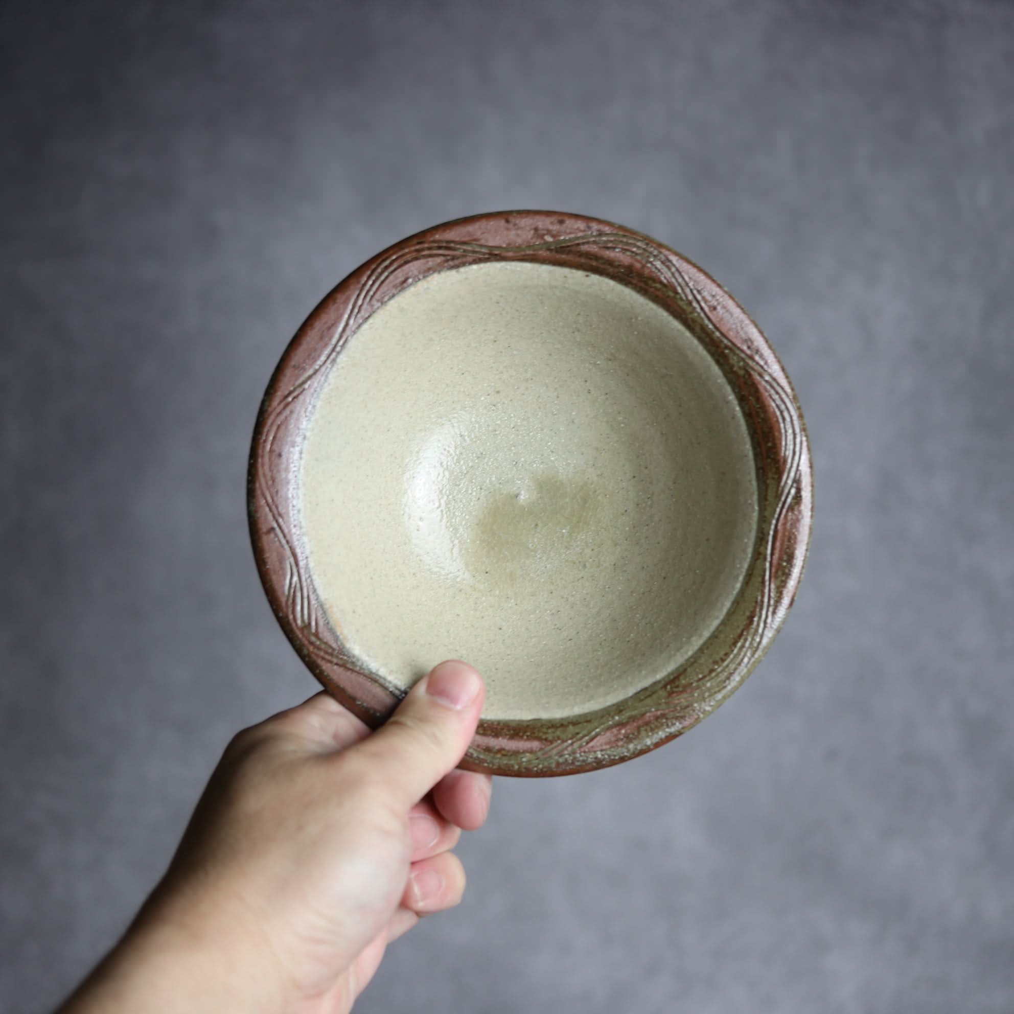 5寸ワンブー1 櫛掻 やちむん 陶器 北窯 宮城正享工房 やちむん 陶器.