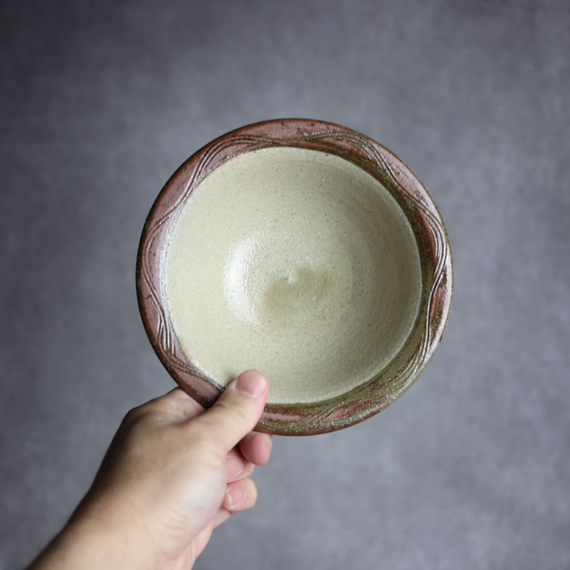 5寸ワンブー1 櫛掻 やちむん 陶器 北窯 宮城正享工房 やちむん 陶器.