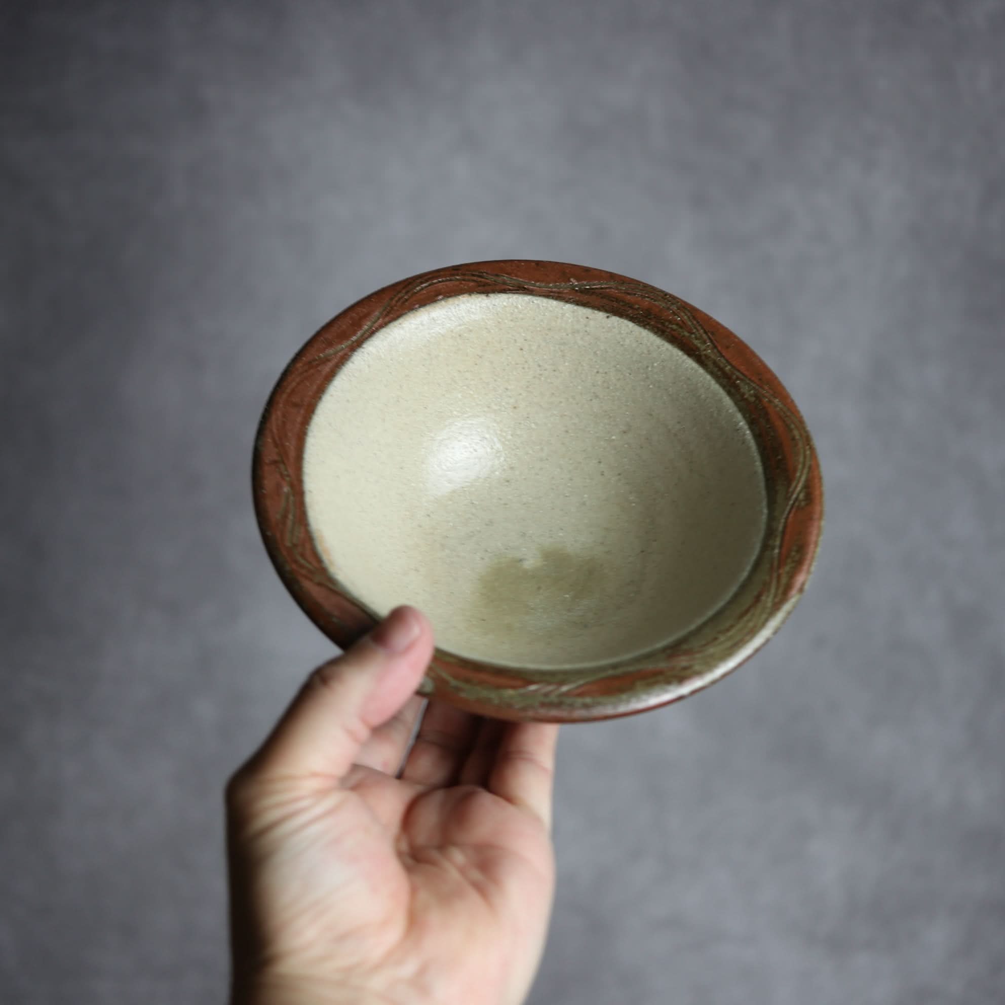5寸ワンブー1 櫛掻 やちむん 陶器 北窯 宮城正享工房 やちむん 陶器.