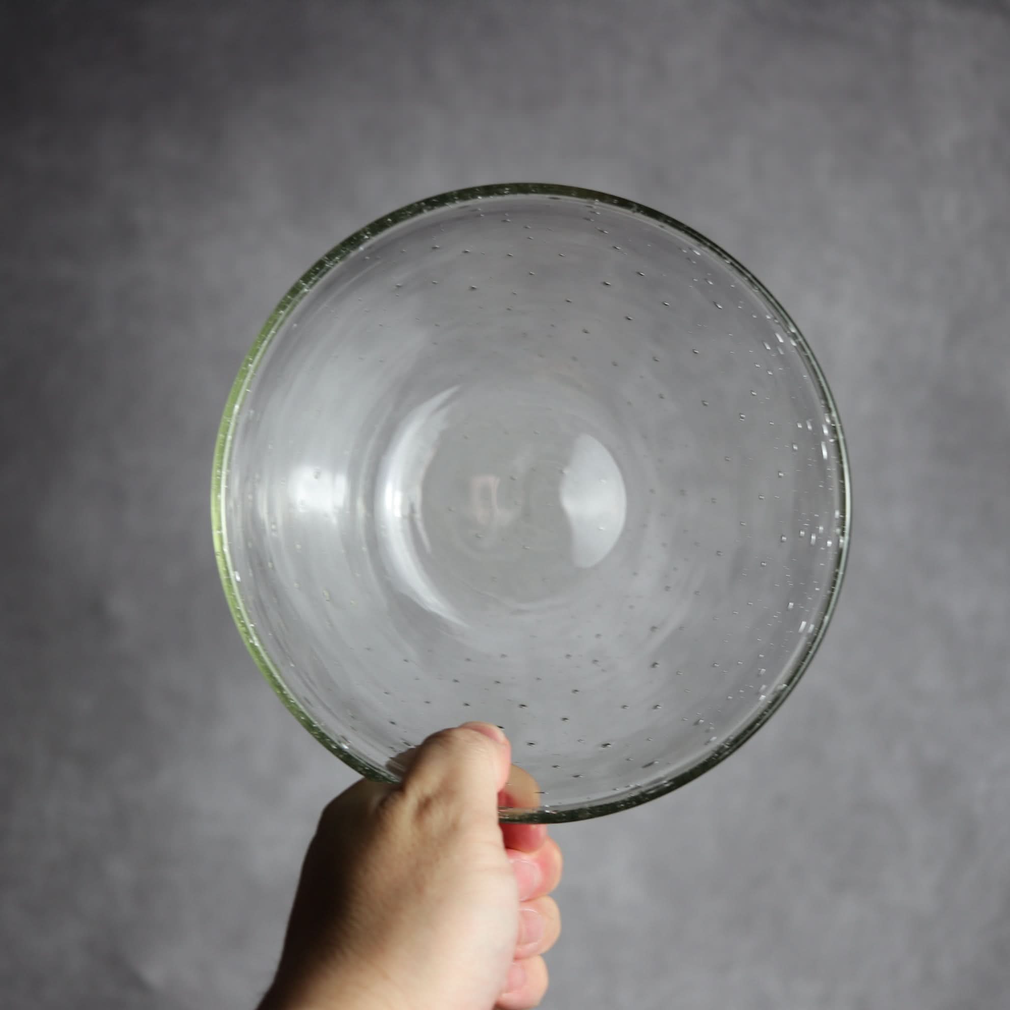 気泡ボウル 小 クリア 琉球ガラス ガラス工房清天 琉球ガラス.