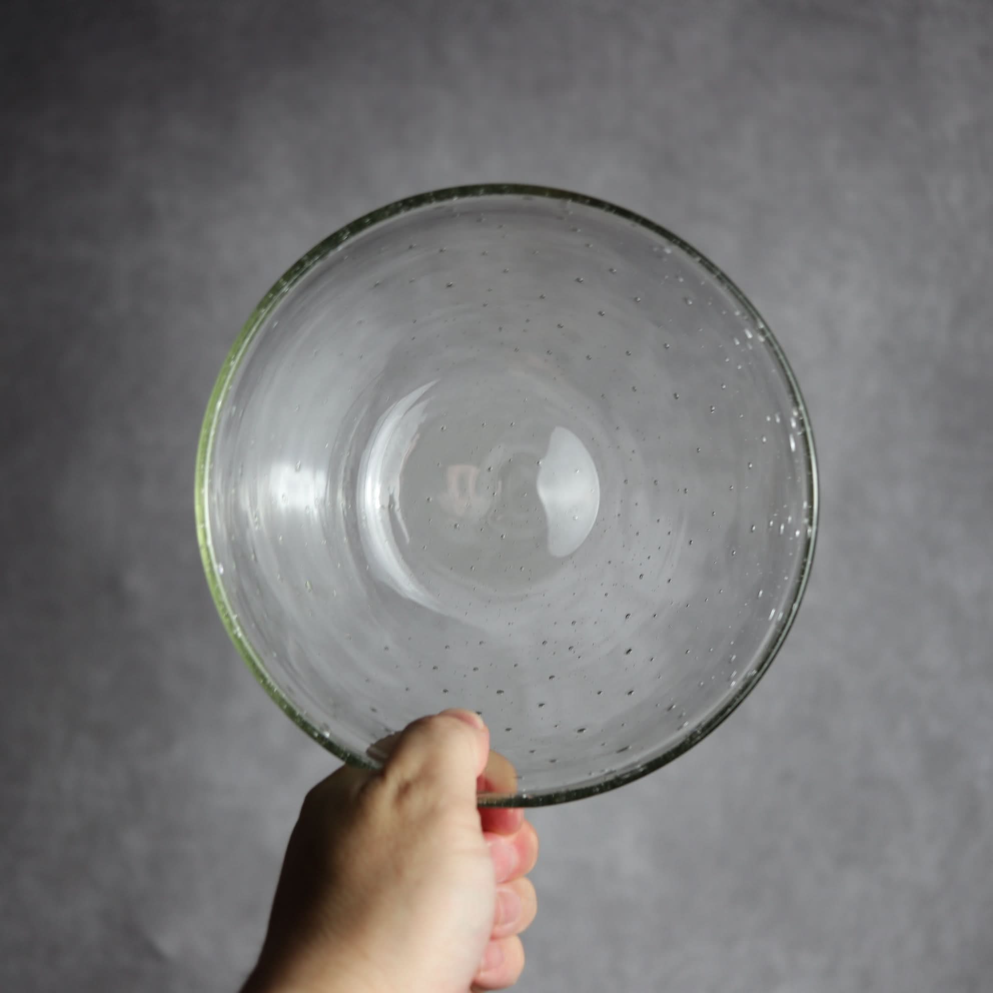 気泡ボウル 小 クリア 琉球ガラス ガラス工房清天 琉球ガラス.