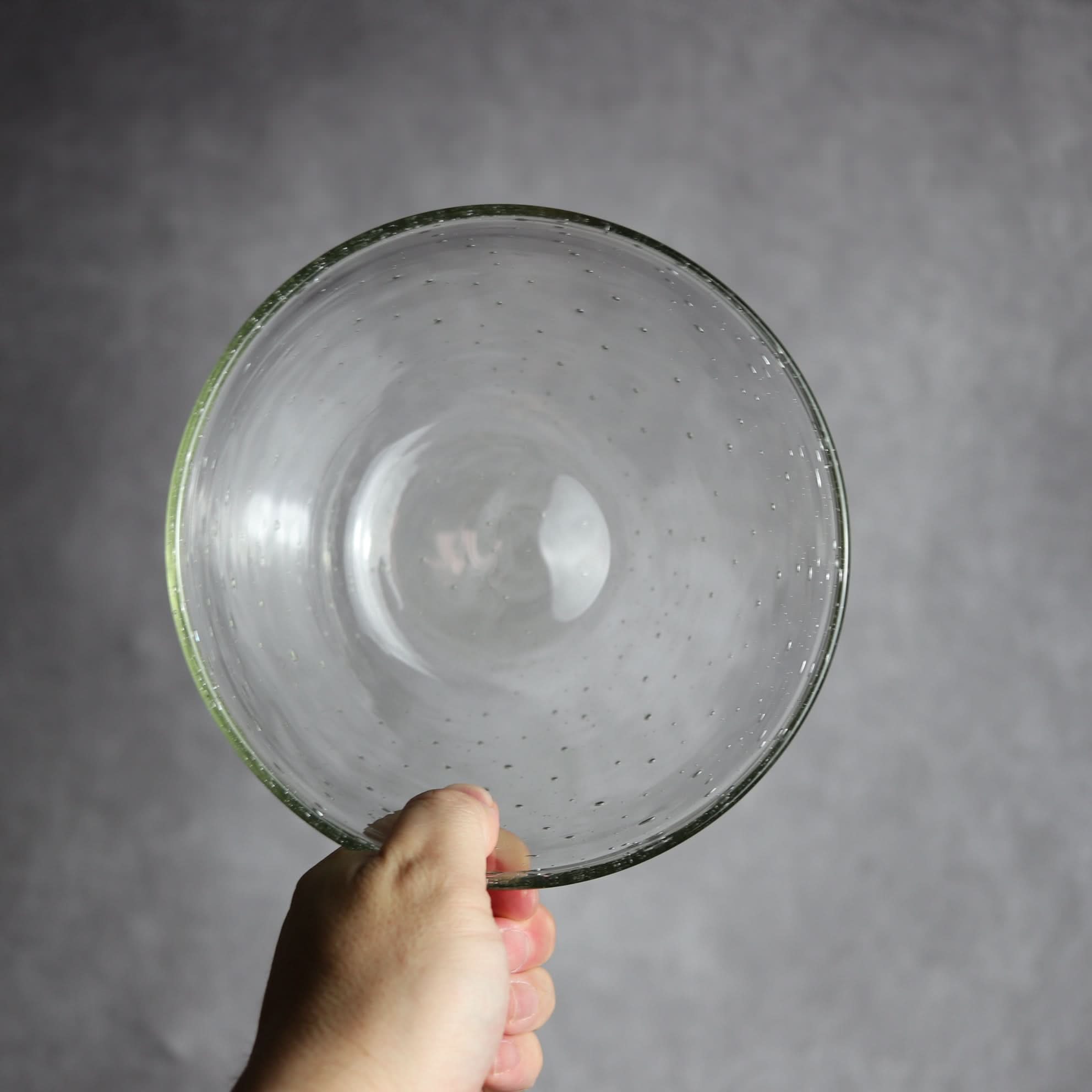 気泡ボウル 小 クリア 琉球ガラス ガラス工房清天 琉球ガラス.