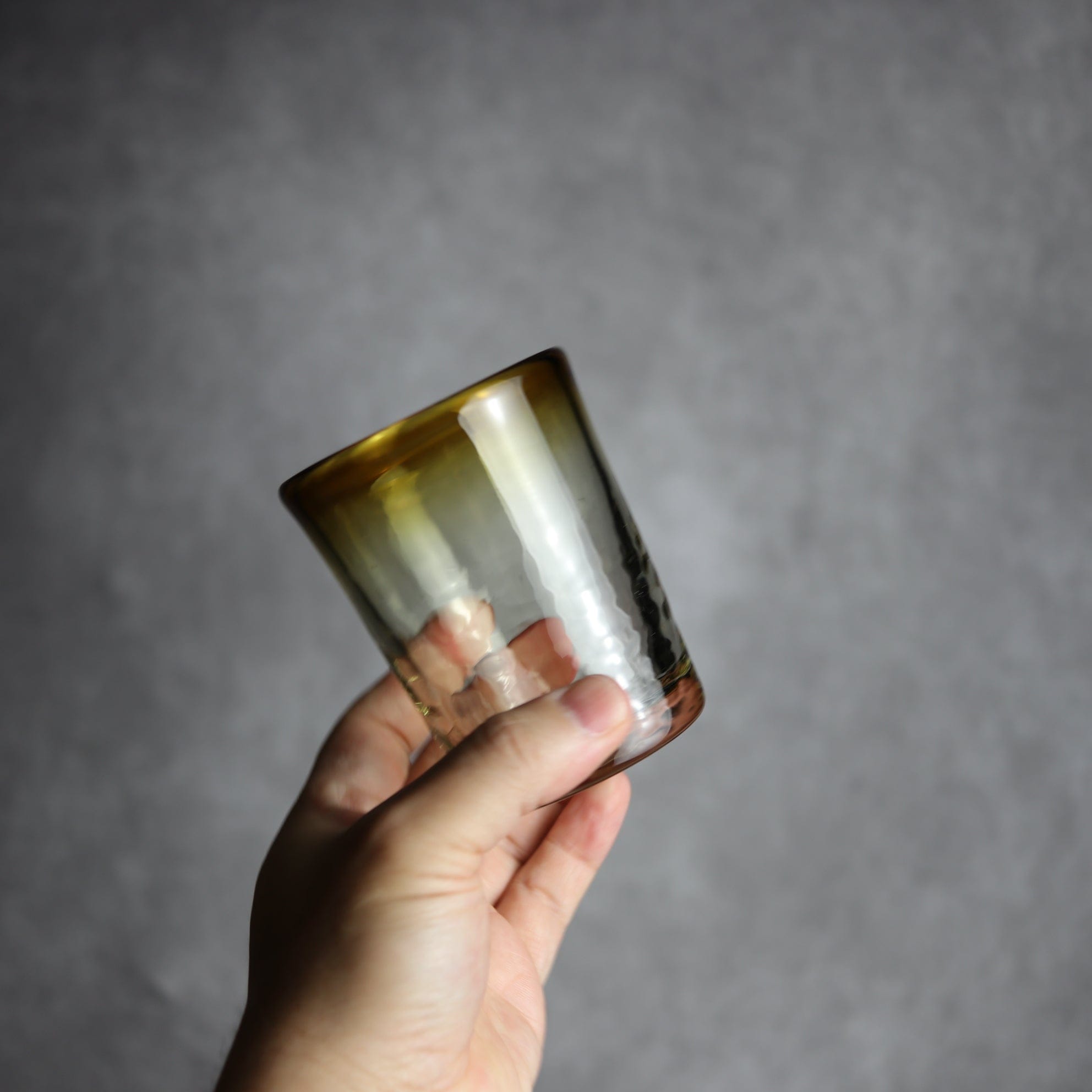 ノーマルグラス 中 ブラウン 琉球ガラス ガラス工房清天 琉球ガラス.