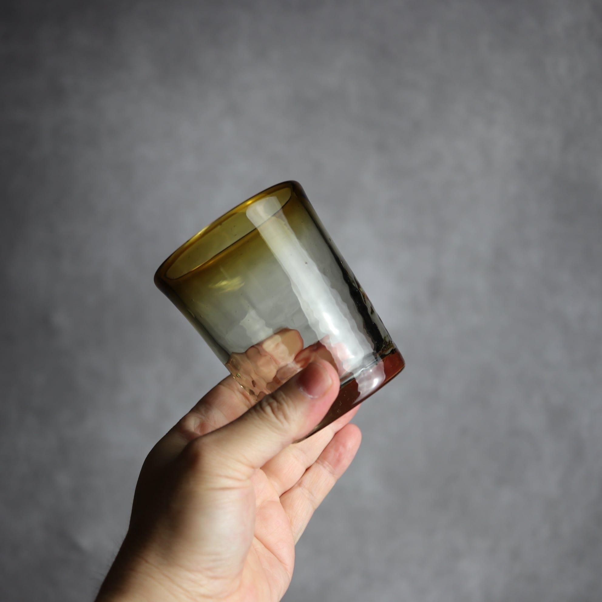 ノーマルグラス 中 ブラウン 琉球ガラス ガラス工房清天 琉球ガラス.