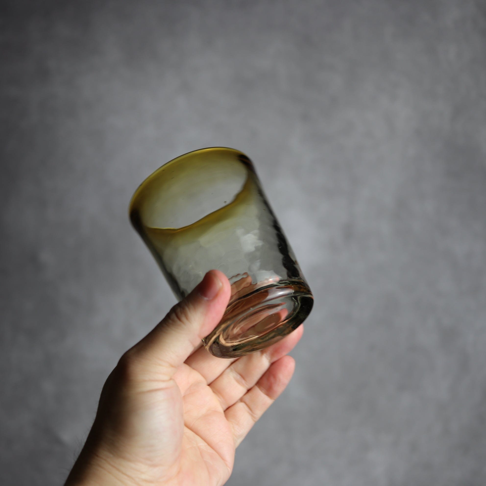 ノーマルグラス 中 ブラウン 琉球ガラス ガラス工房清天 琉球ガラス.