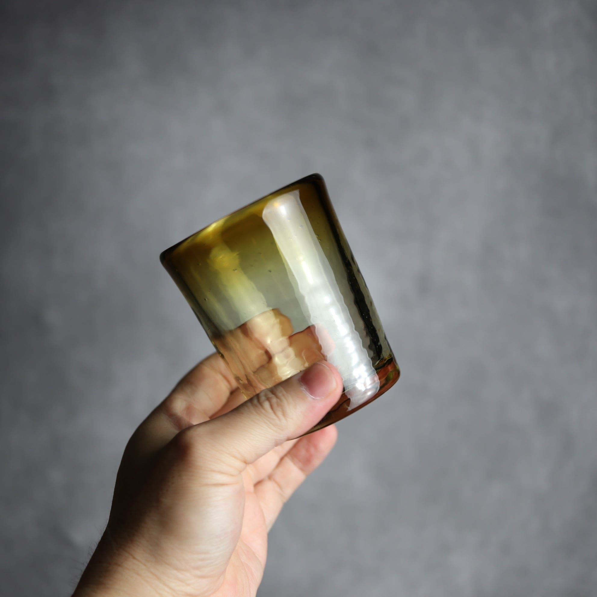 ノーマルグラス 中 ブラウン 琉球ガラス ガラス工房清天 琉球ガラス.