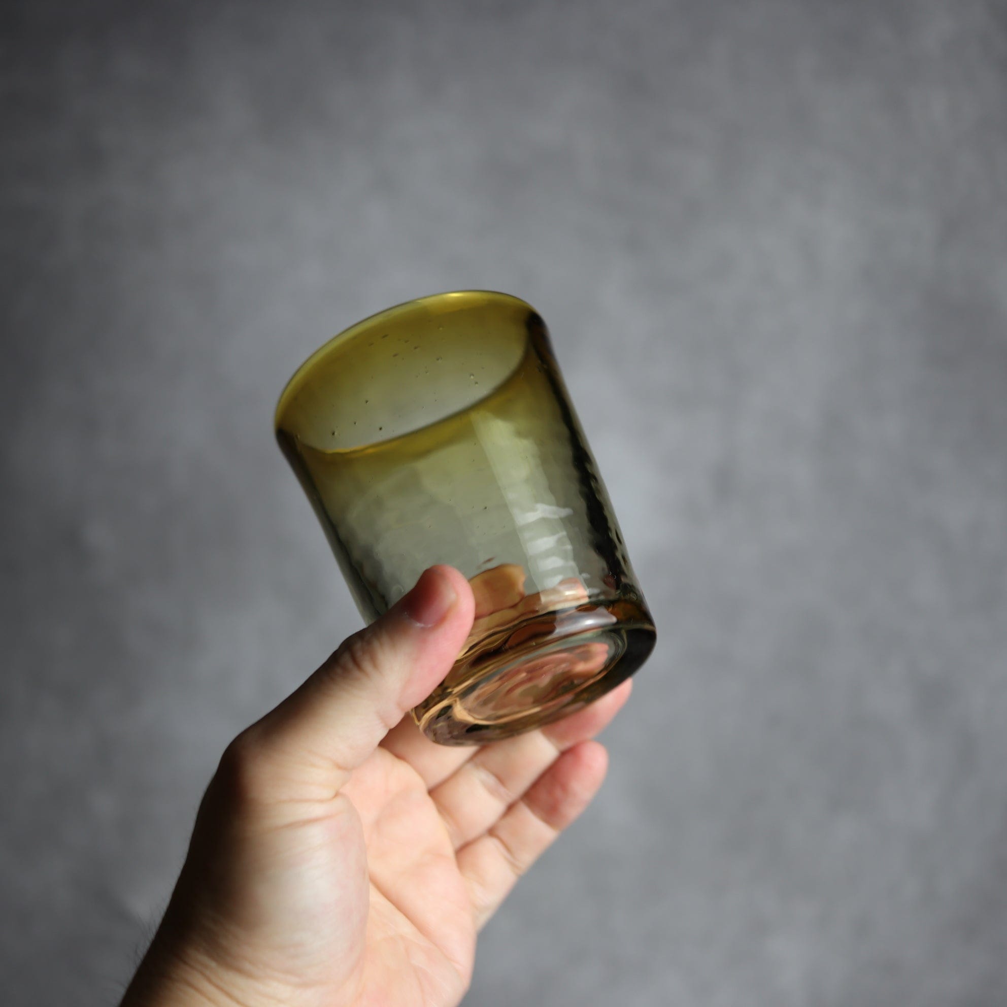 ノーマルグラス 中 ブラウン 琉球ガラス ガラス工房清天 琉球ガラス.