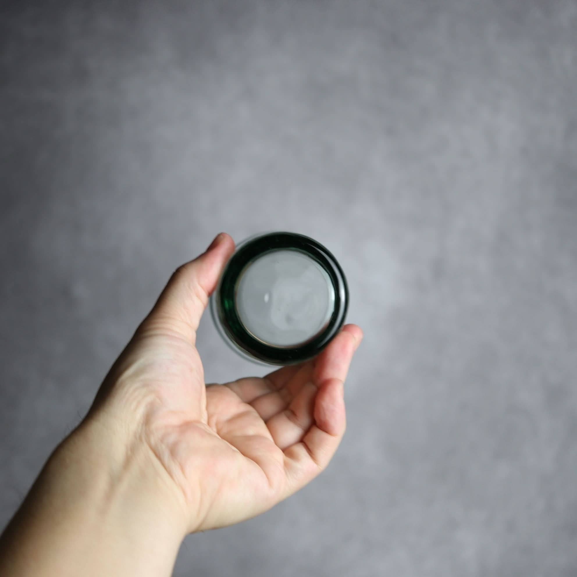 ノーマルグラス 中 グリーン 琉球ガラス ガラス工房清天 琉球ガラス.