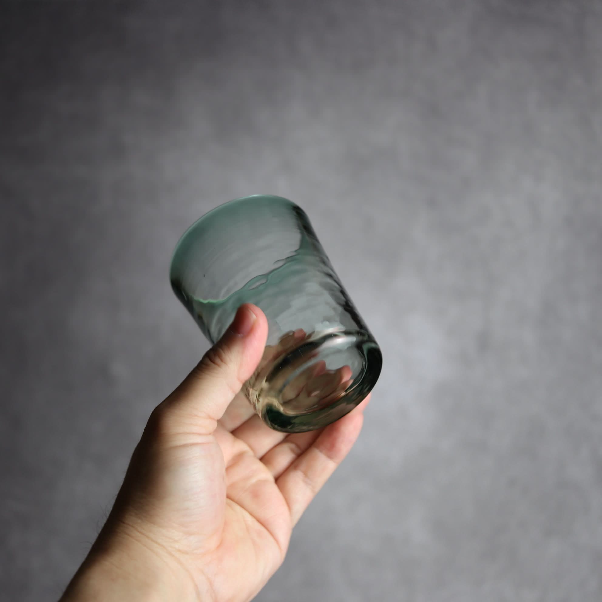 ノーマルグラス 中 グリーン 琉球ガラス ガラス工房清天 琉球ガラス.