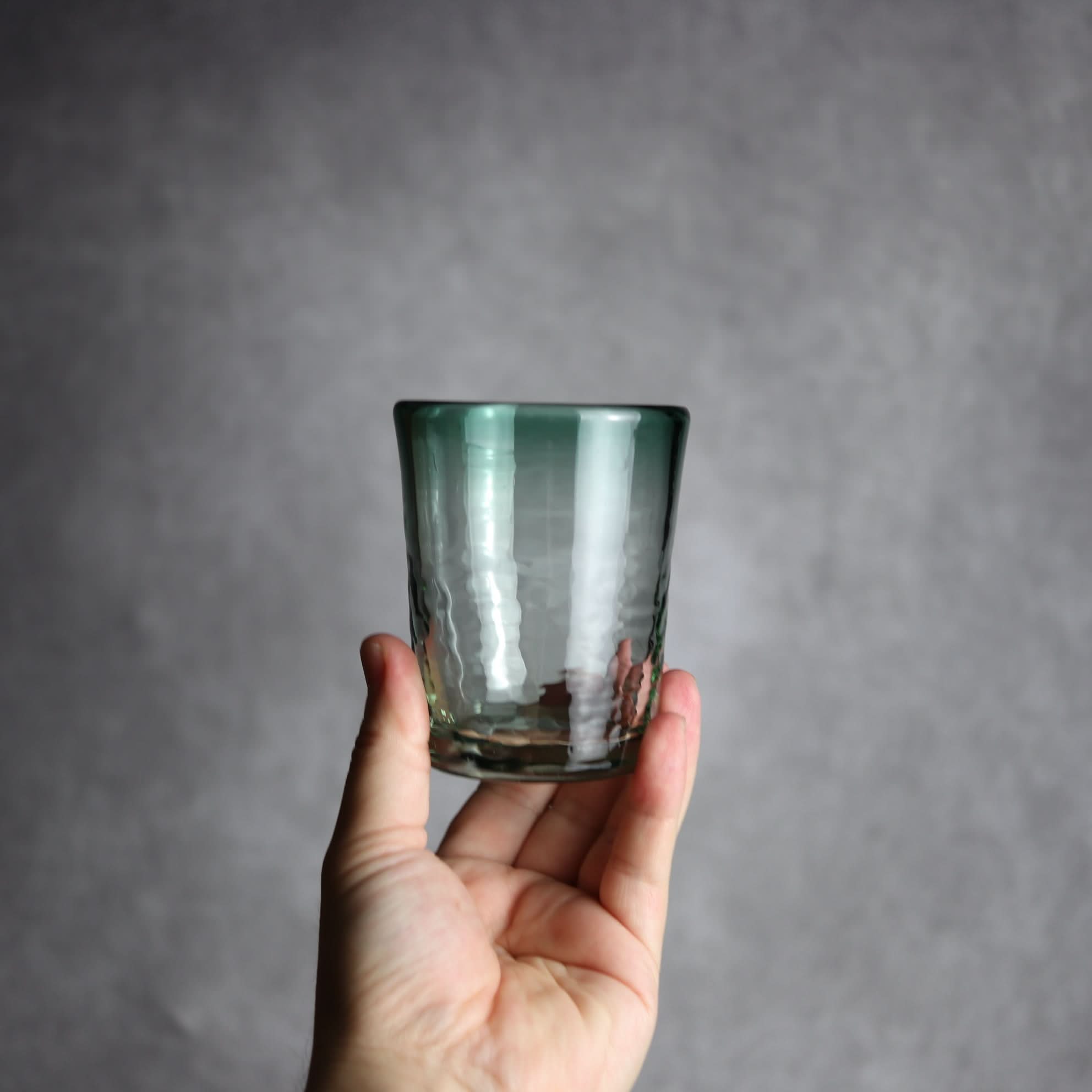 ノーマルグラス 中 グリーン 琉球ガラス ガラス工房清天 琉球ガラス.