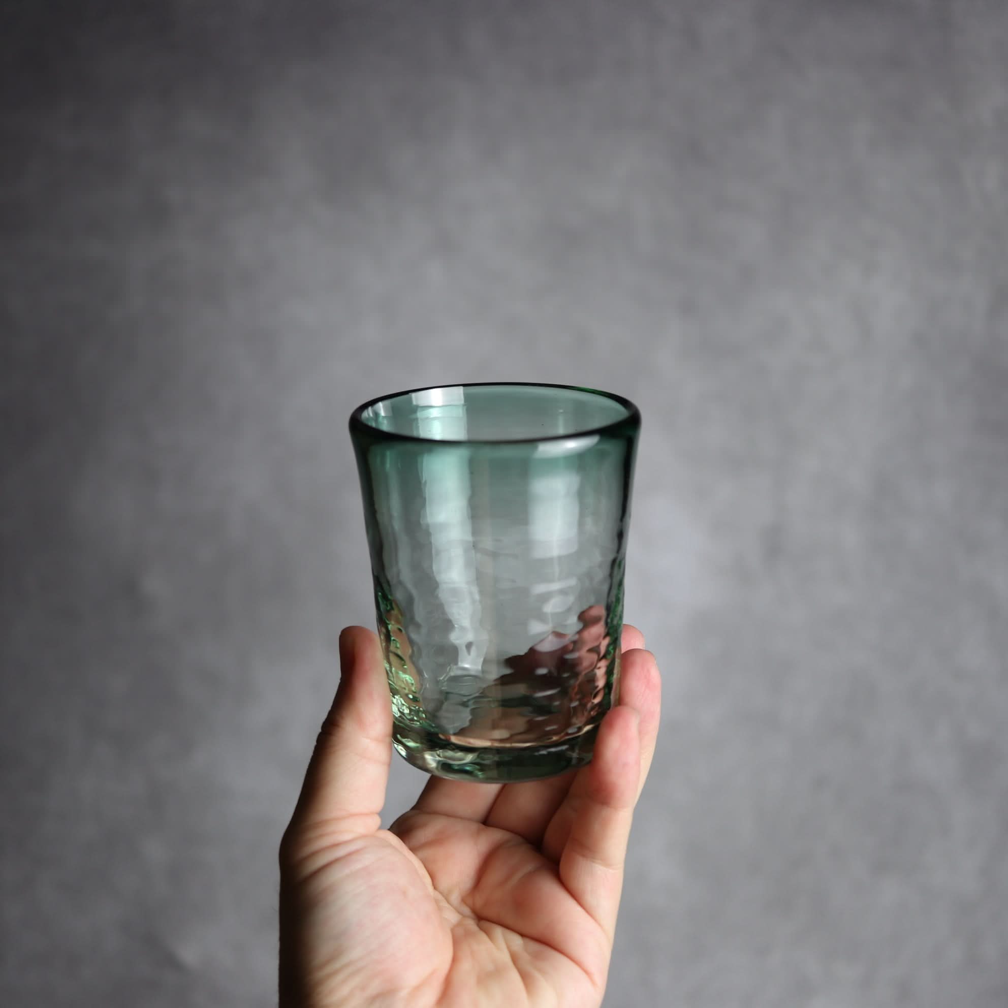 ノーマルグラス 中 グリーン 琉球ガラス ガラス工房清天 琉球ガラス.