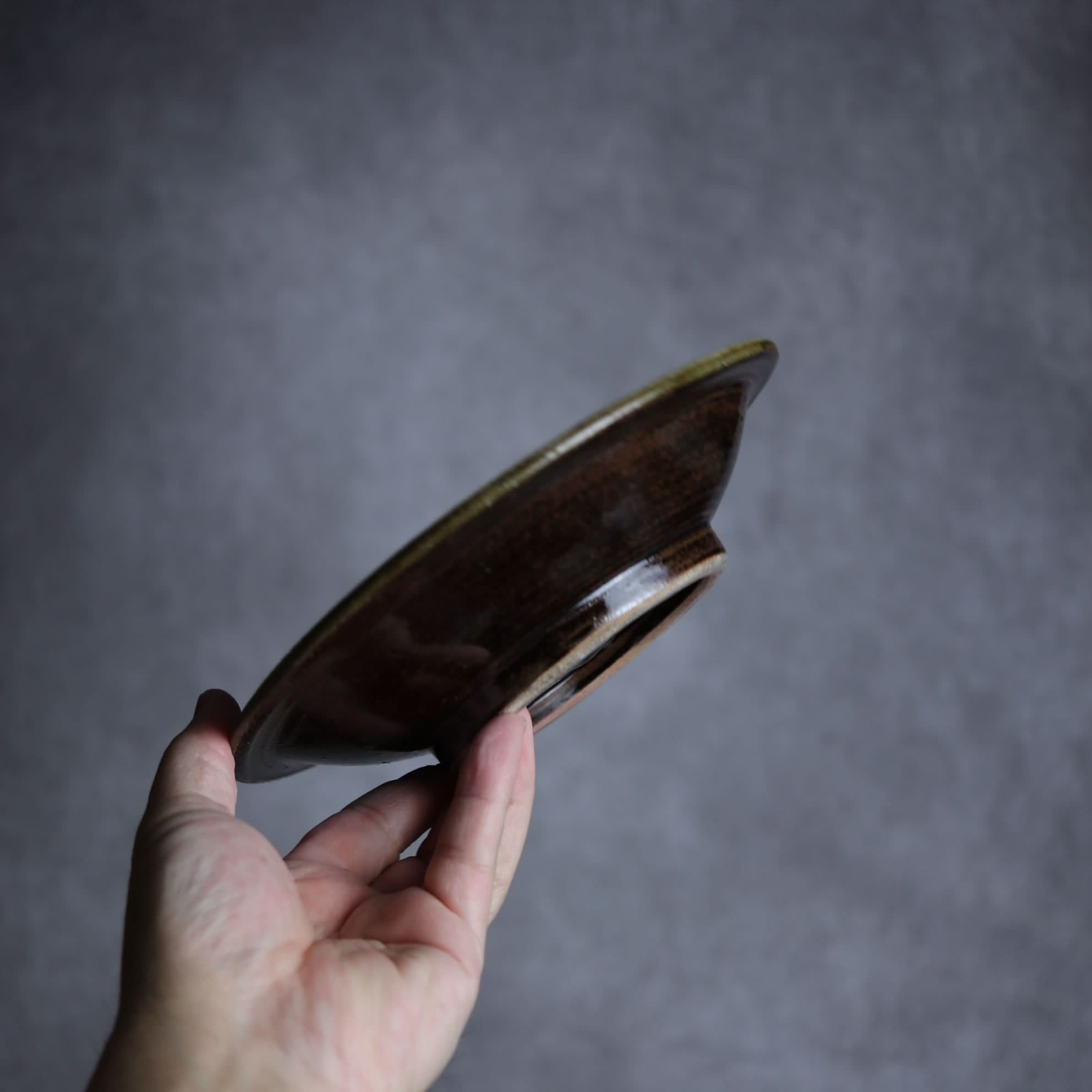 6寸皿1 三彩 点打 やちむん 陶器 北窯 宮城正享工房 やちむん 陶器.