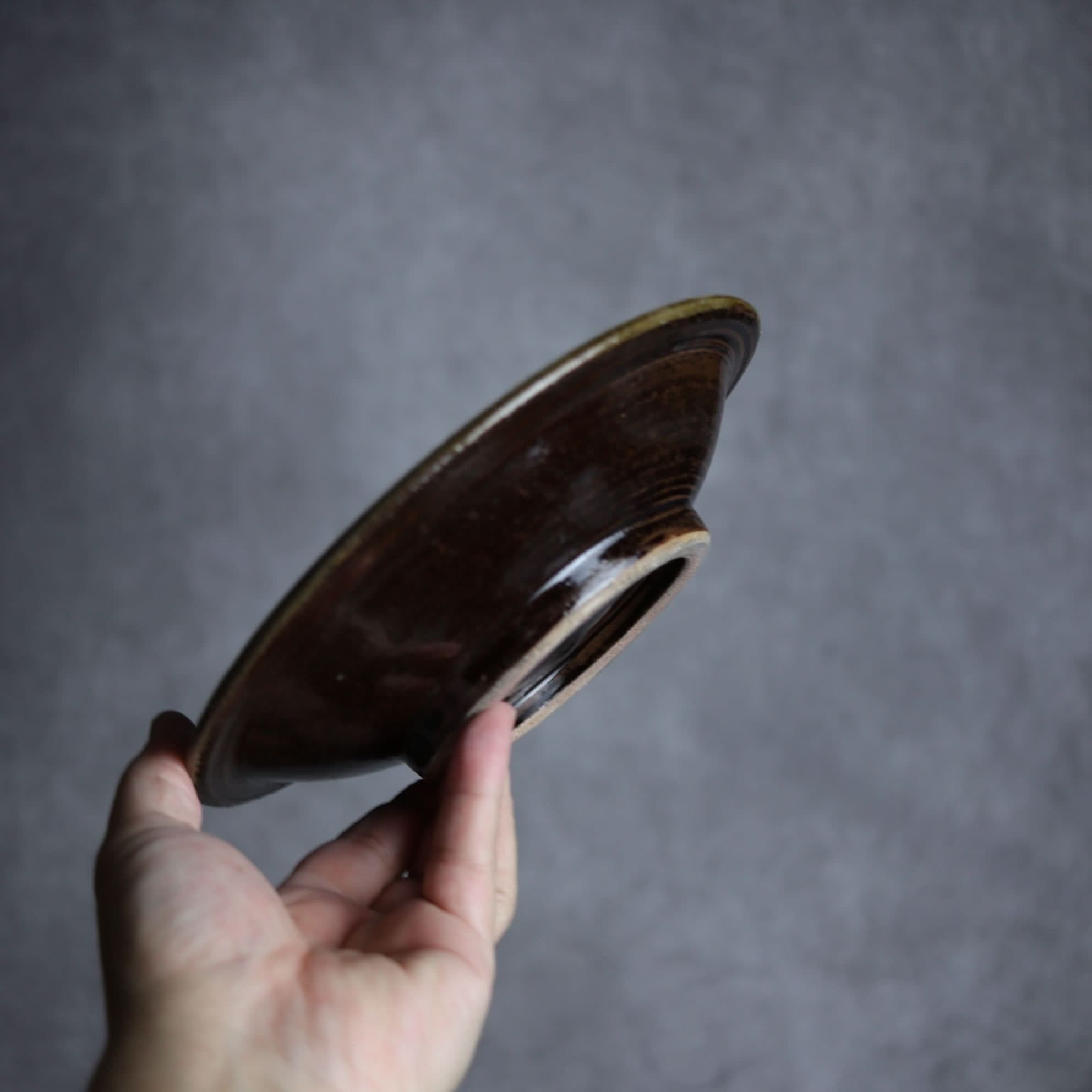 6寸皿1 三彩 点打 やちむん 陶器 北窯 宮城正享工房 やちむん 陶器.