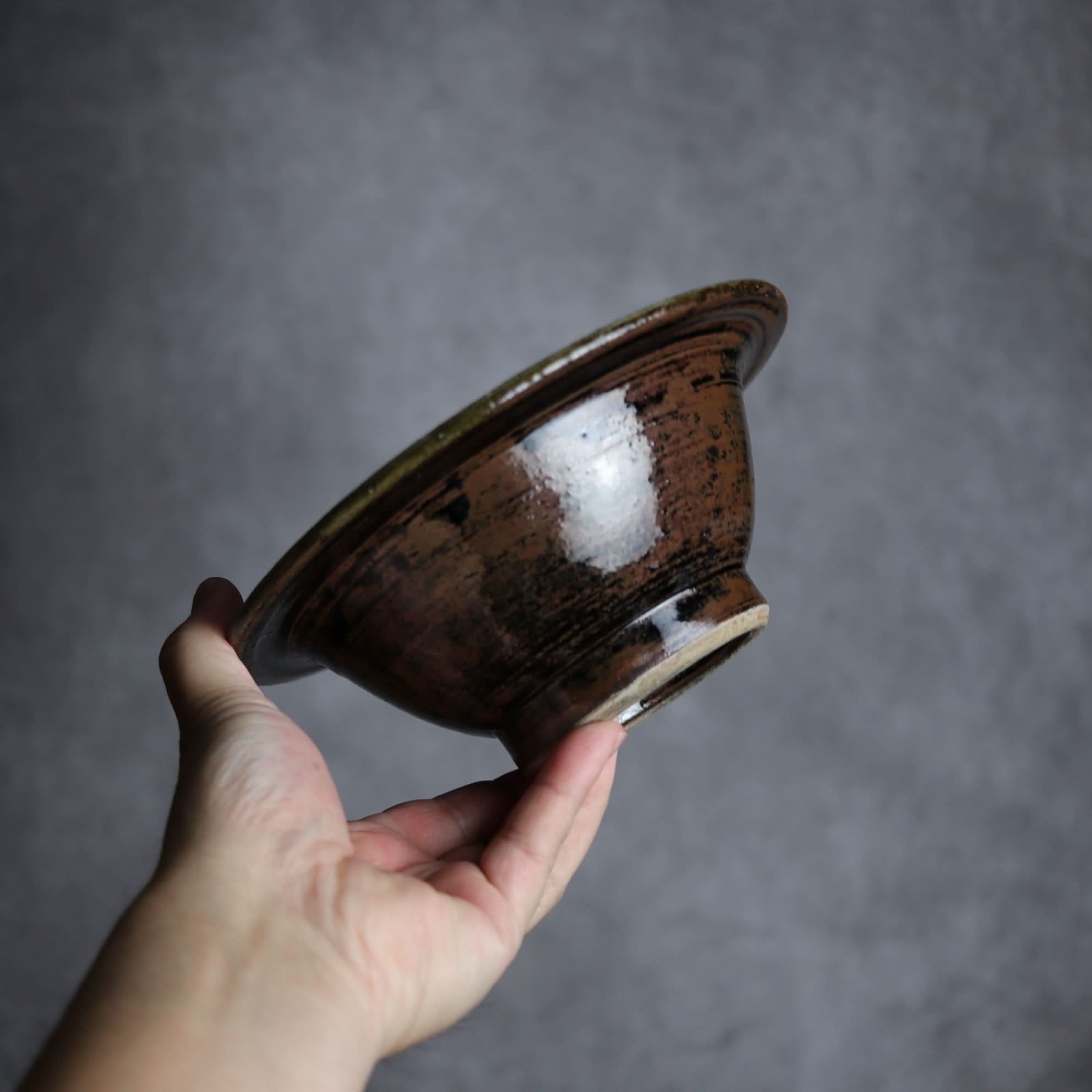 6寸ワンブー1 三彩 点打 やちむん 陶器 北窯 宮城正享工房 やちむん 陶器.