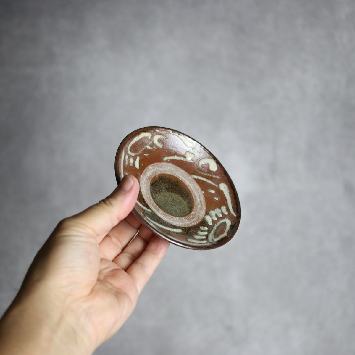 3.5寸皿1 イッチン 菊唐草 やちむん 陶器 北窯 松田共司工房