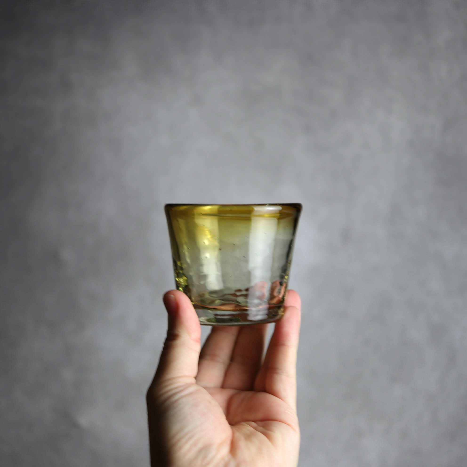 ノーマルグラス 小 ブラウン 琉球ガラス ガラス工房清天 琉球ガラス.