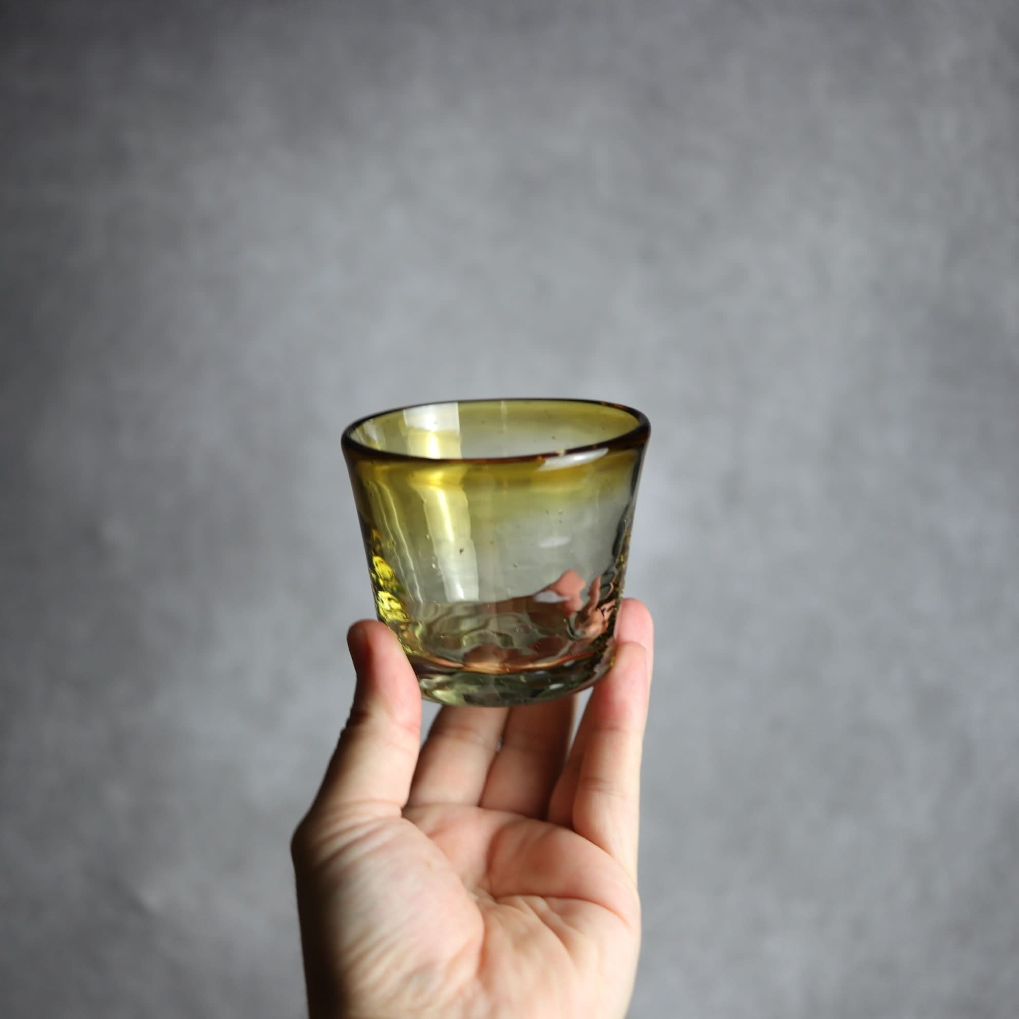 ノーマルグラス 小 ブラウン 琉球ガラス ガラス工房清天 琉球ガラス.