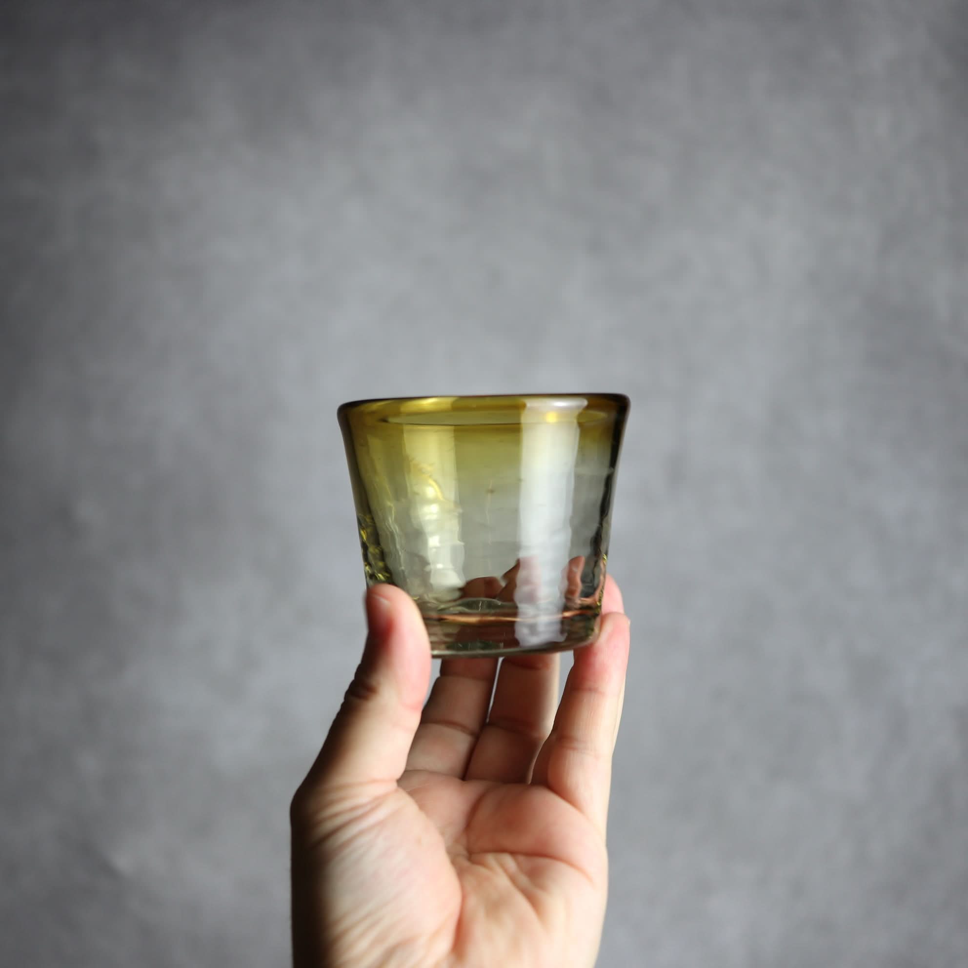 ノーマルグラス 小 ブラウン 琉球ガラス ガラス工房清天 琉球ガラス.