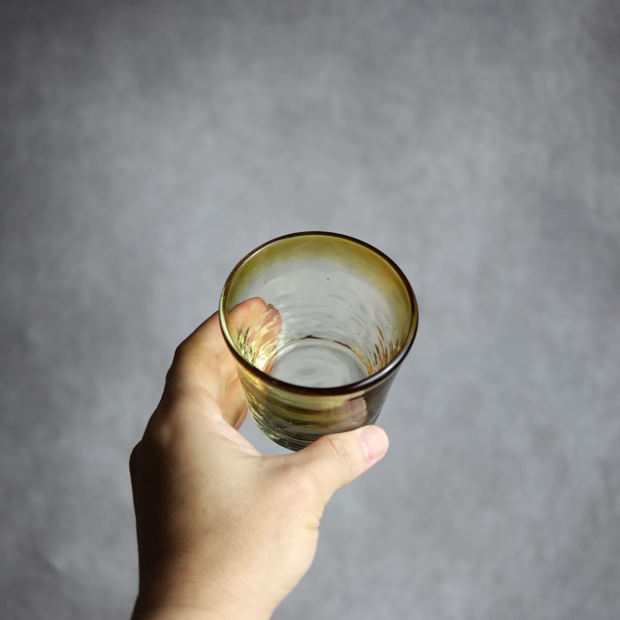 ノーマルグラス 小 ブラウン 琉球ガラス ガラス工房清天 琉球ガラス.