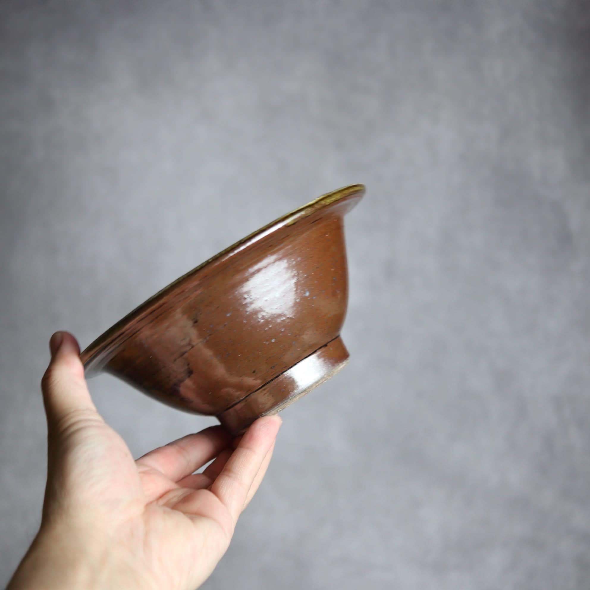 6寸ワンブー3 呉須釉 櫛掻 やちむん 陶器 北窯 宮城正享工房 やちむん 陶器.