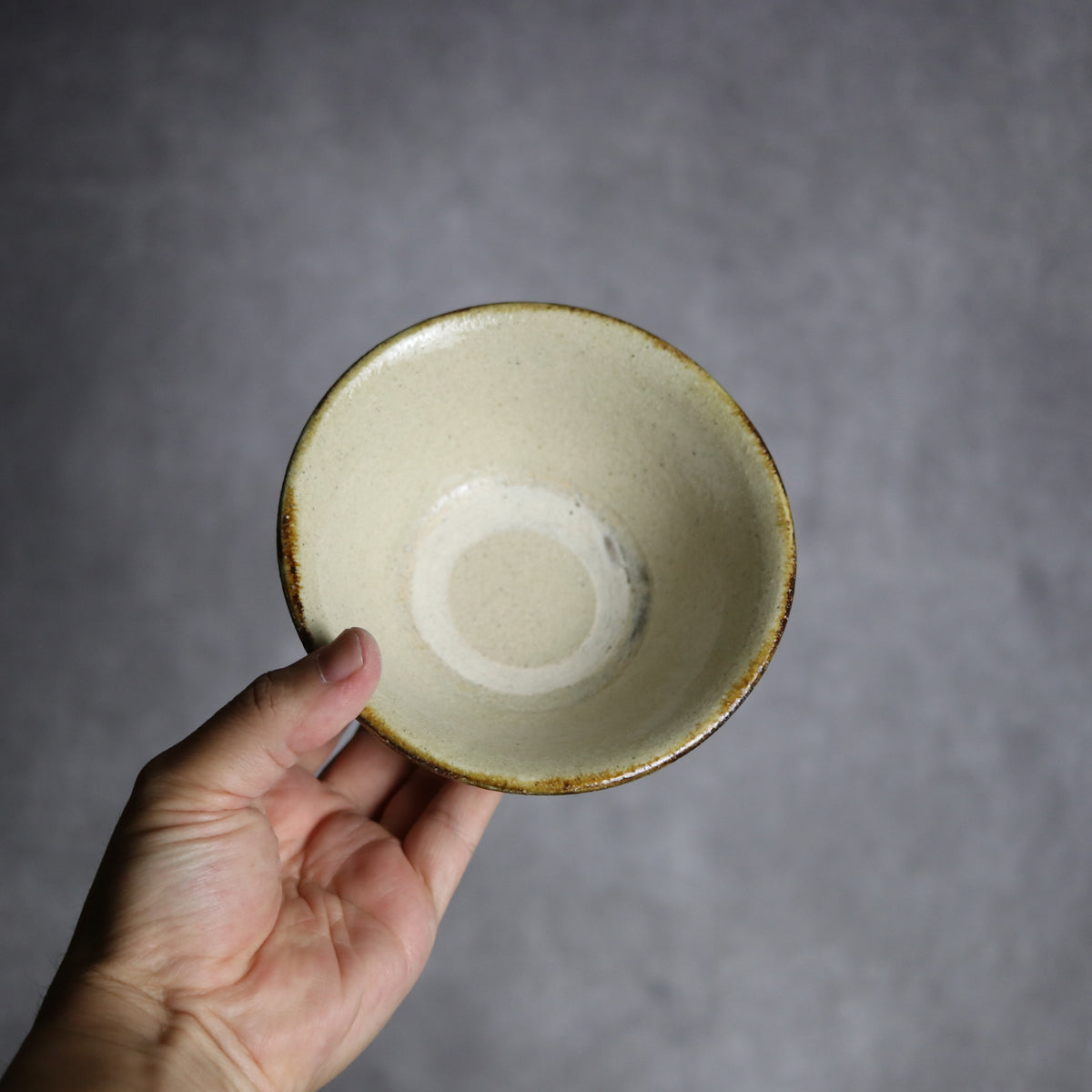 4寸マカイ2 三彩 縁点打 やちむん 陶器 北窯 松田共司工房