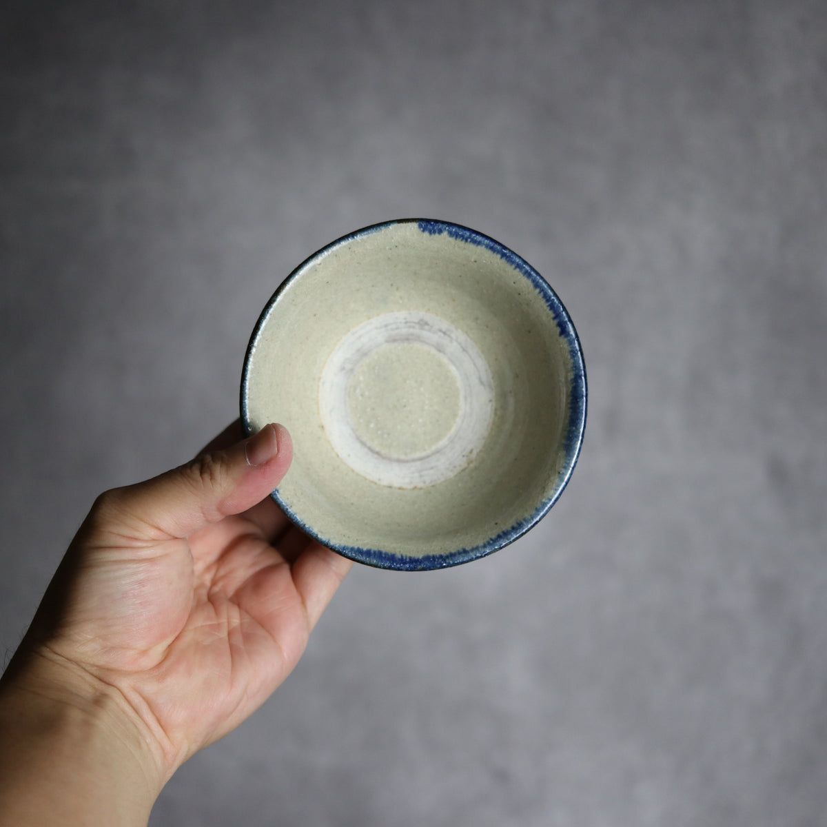 3.5寸マカイ2 呉須釉 線 やちむん 陶器 北窯 松田共司工房
