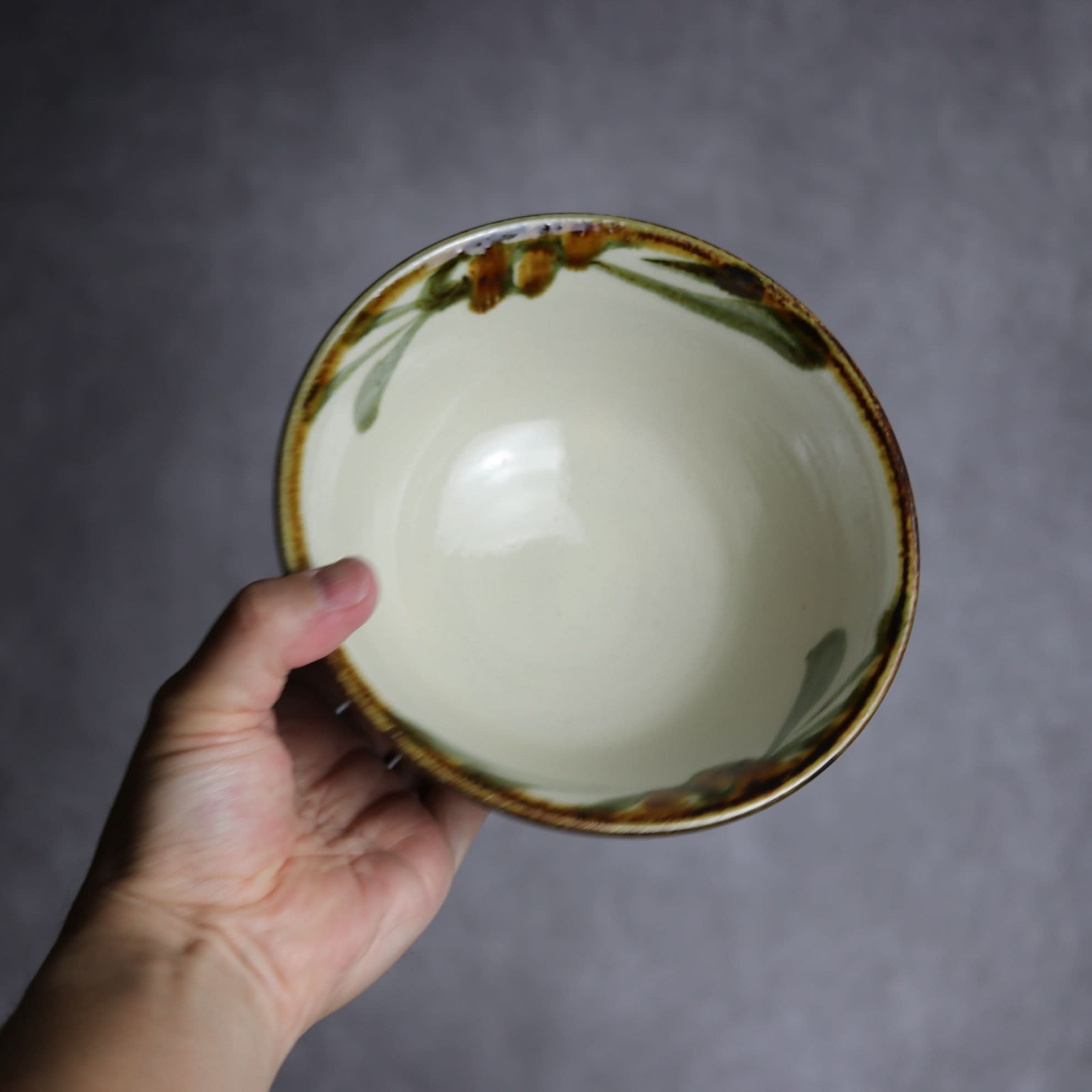 5寸マカイ 黒呉須唐草 やちむん 陶器 陶眞窯 やちむん 陶器.