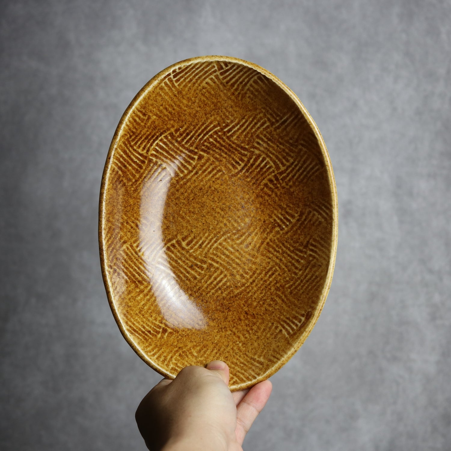 やちむん(陶器)_楕円鉢_cerca