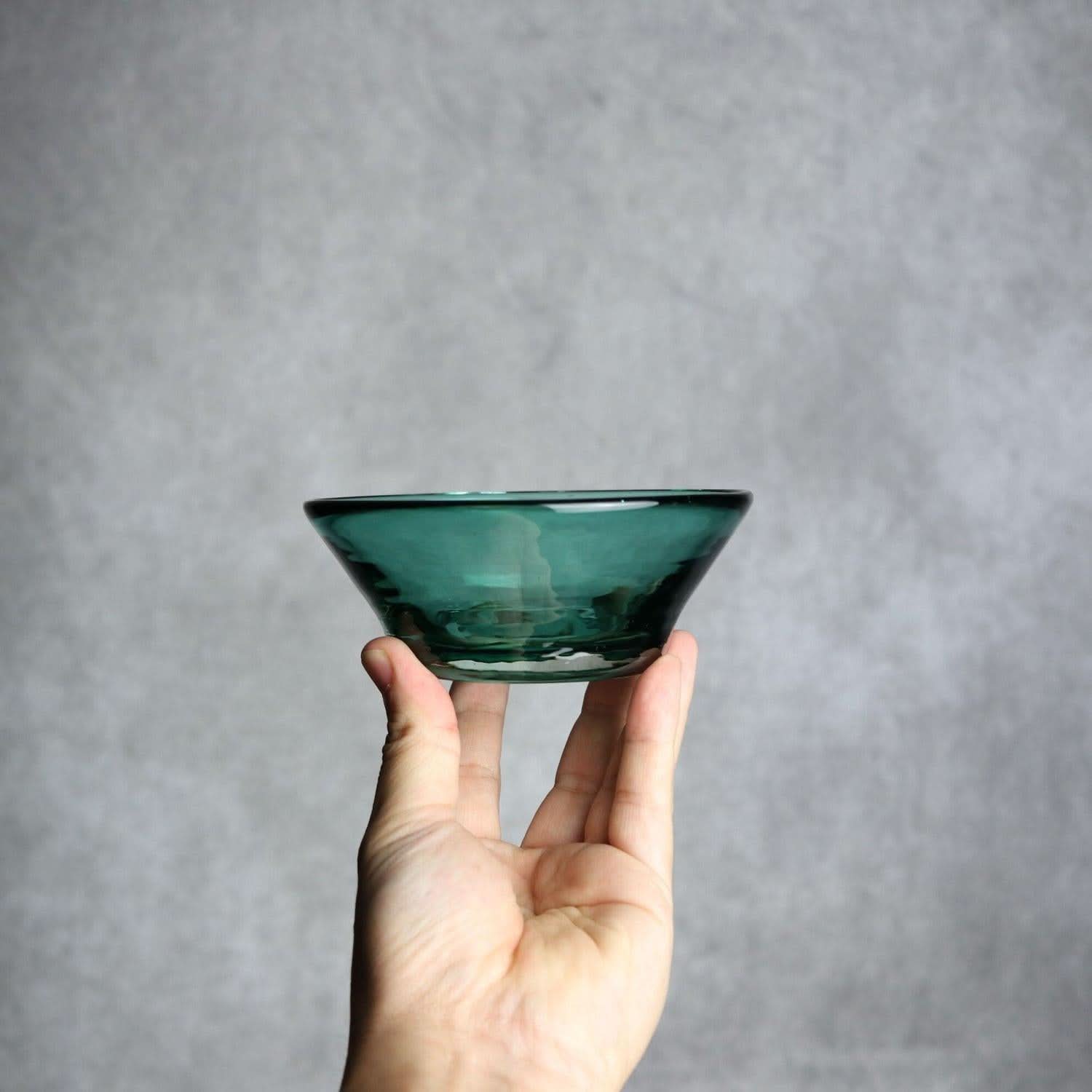 ノーマルボウル グリーン 琉球ガラス ガラス工房清天 琉球ガラス.