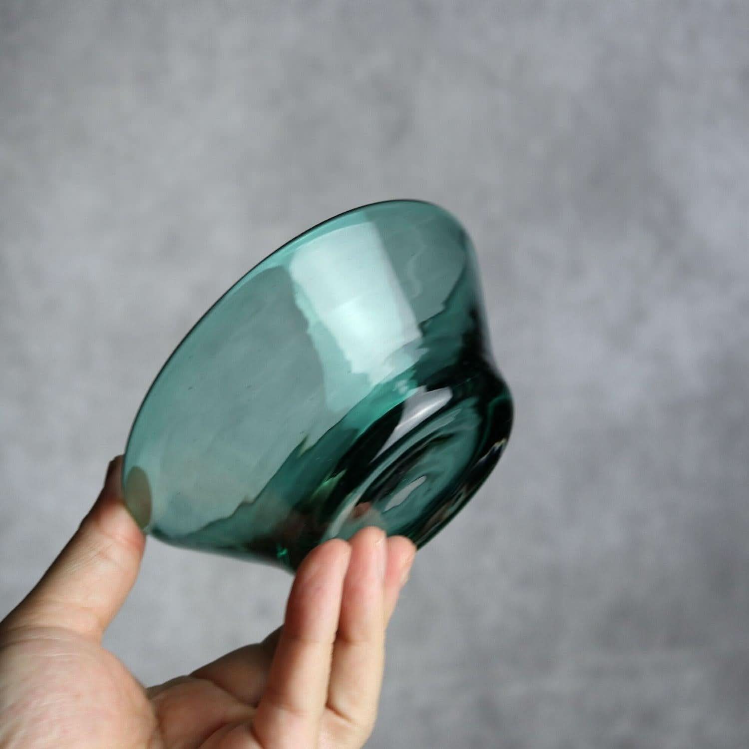 ノーマルボウル グリーン 琉球ガラス ガラス工房清天 琉球ガラス.