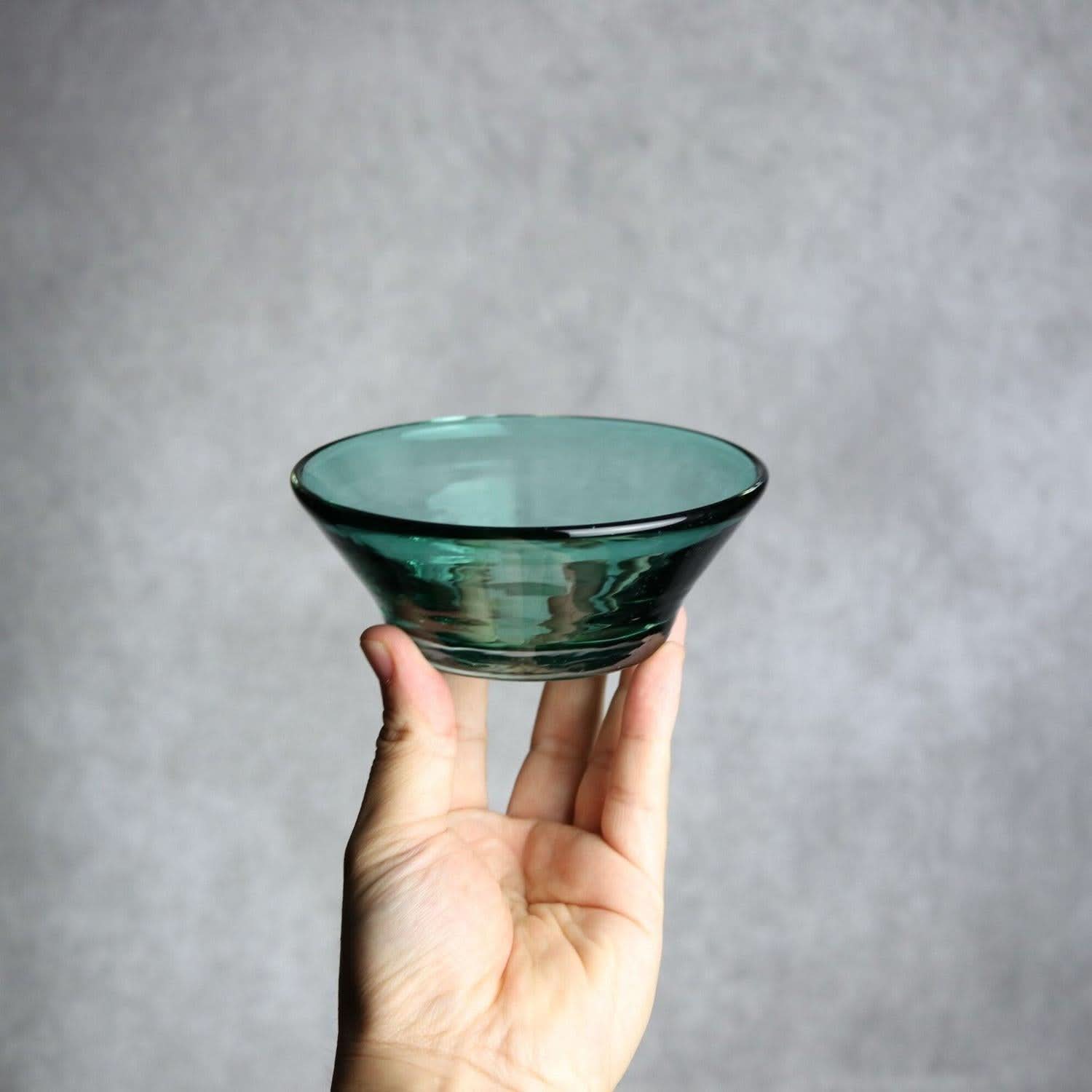 ノーマルボウル グリーン 琉球ガラス ガラス工房清天 琉球ガラス.