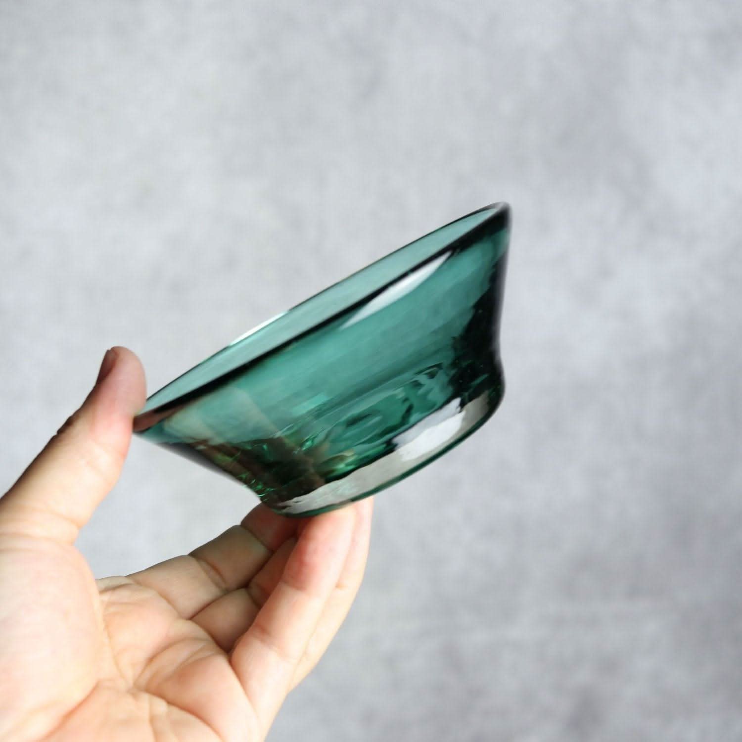 ノーマルボウル グリーン 琉球ガラス ガラス工房清天 琉球ガラス.