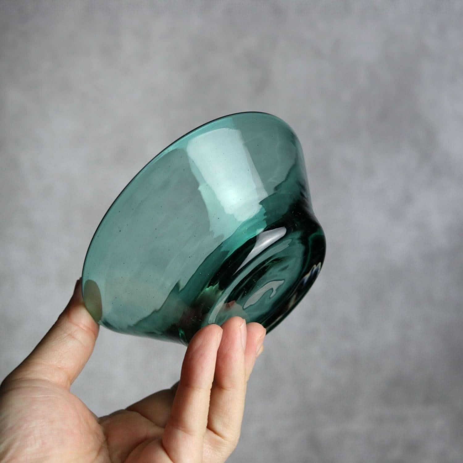 ノーマルボウル グリーン 琉球ガラス ガラス工房清天 琉球ガラス.