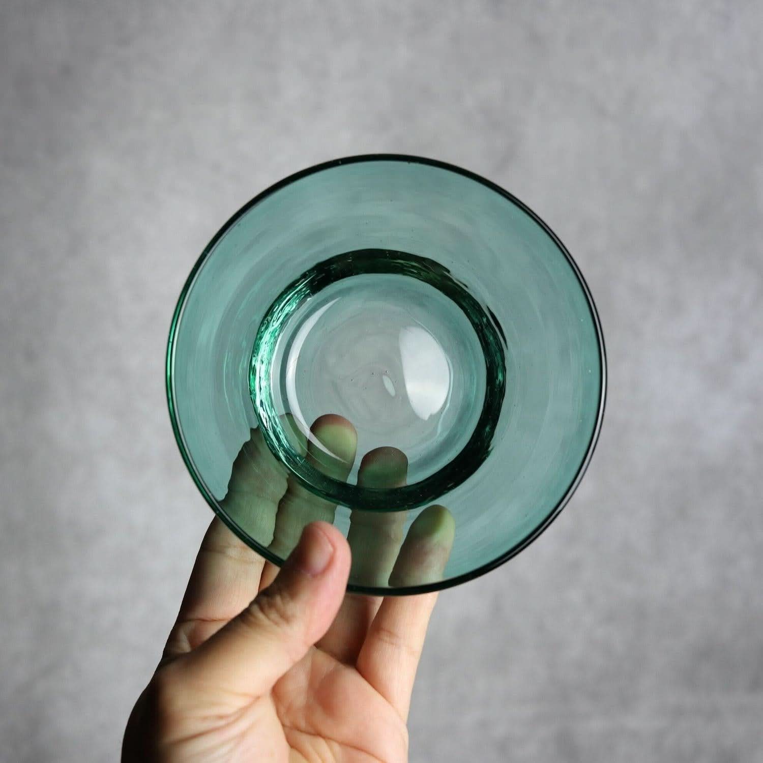 ノーマルボウル グリーン 琉球ガラス ガラス工房清天 琉球ガラス.