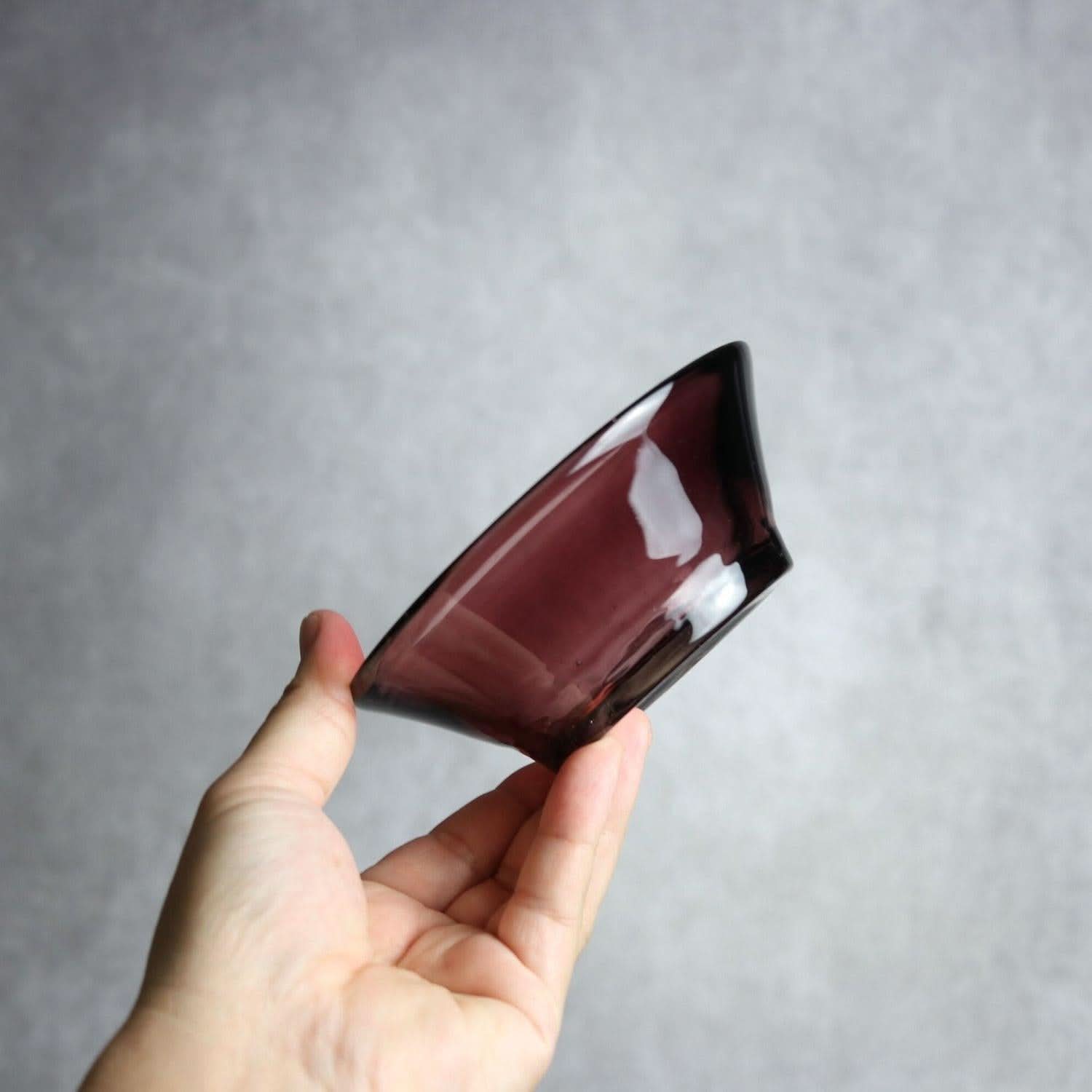 ノーマルボウル 紫 琉球ガラス ガラス工房清天 琉球ガラス.