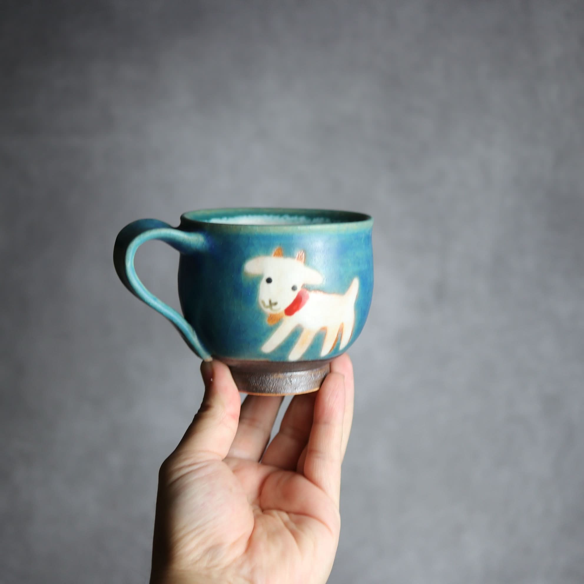 丸マグ ヤギ4 やちむん 陶器 atelier qucchane - mundasui