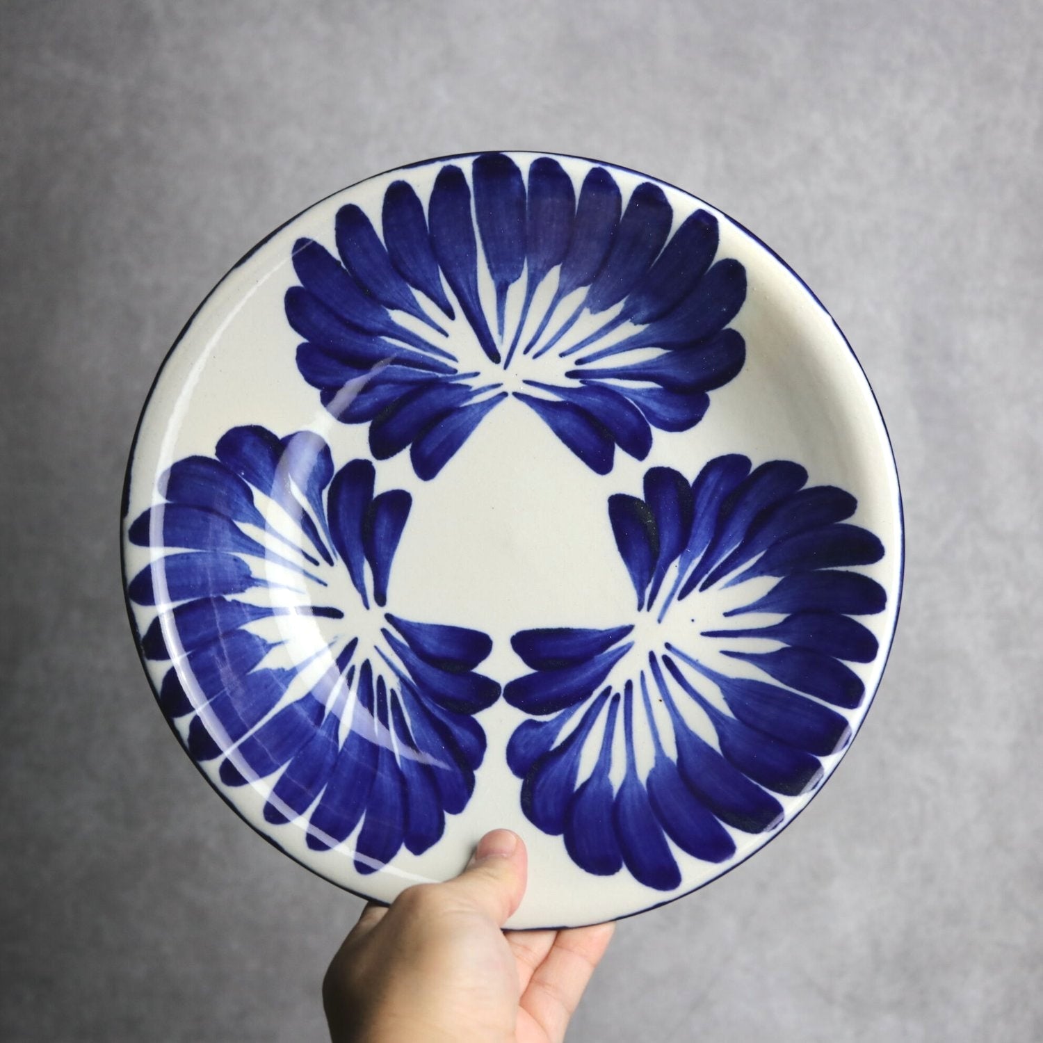壺屋焼やちむん8寸皿3点セット
