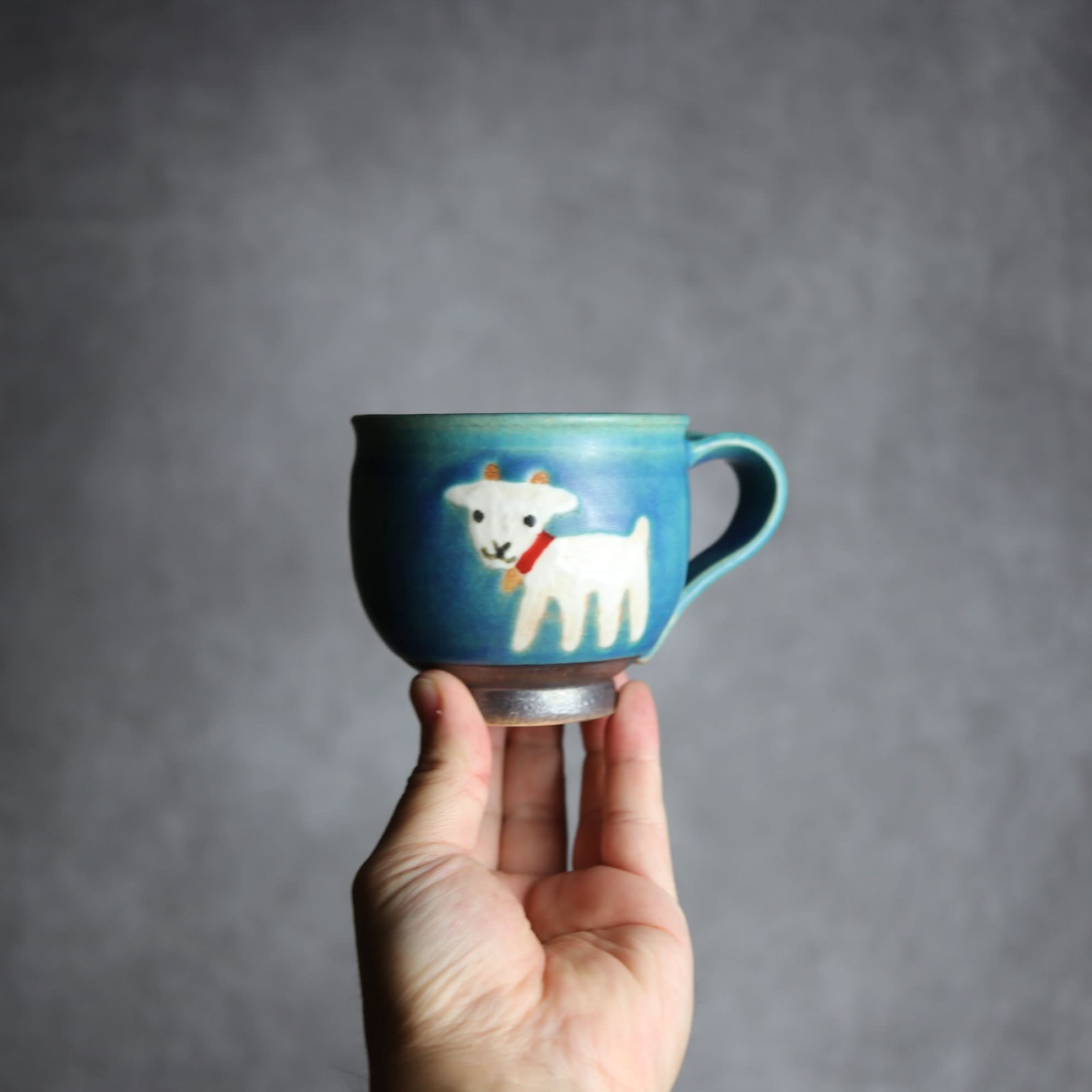 丸マグ ヤギ2 やちむん 陶器 atelier qucchane やちむん 陶器.