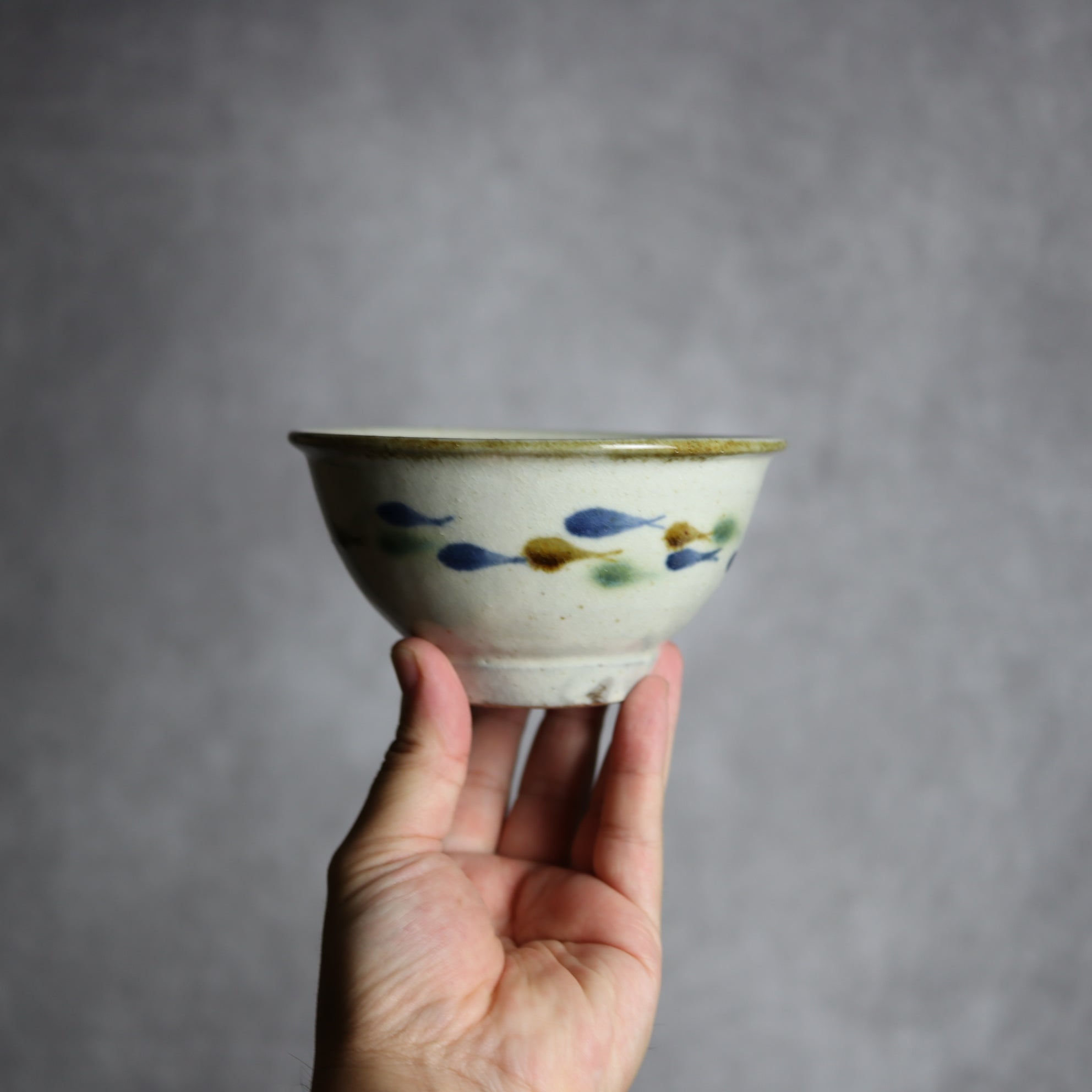 4寸マカイ1 三彩 魚 やちむん 陶器 やちむん工房 mug